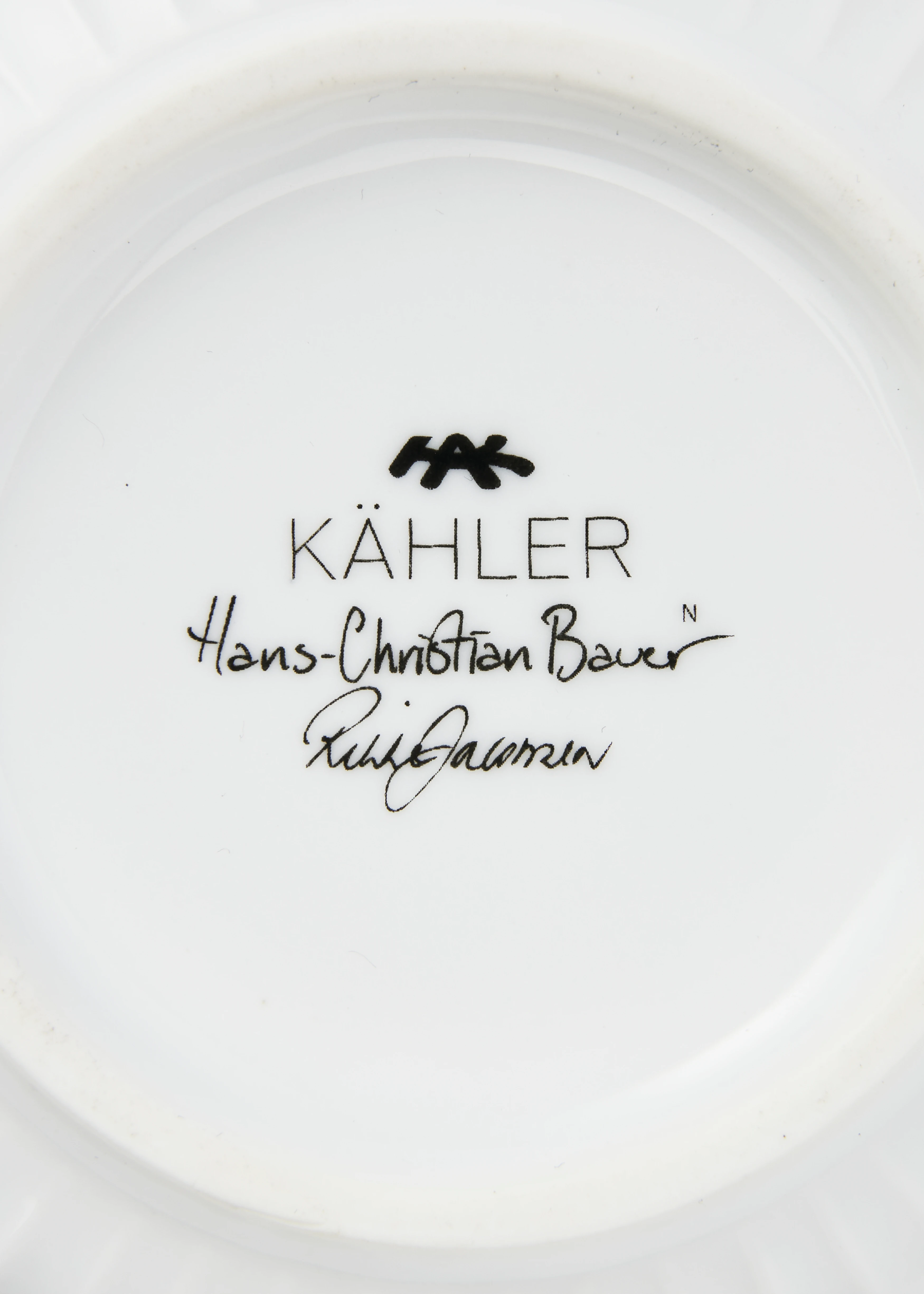 Special Edition Skål Ø12 cm fra Kähler i farven Hvid m. deko, lavet af Keramik