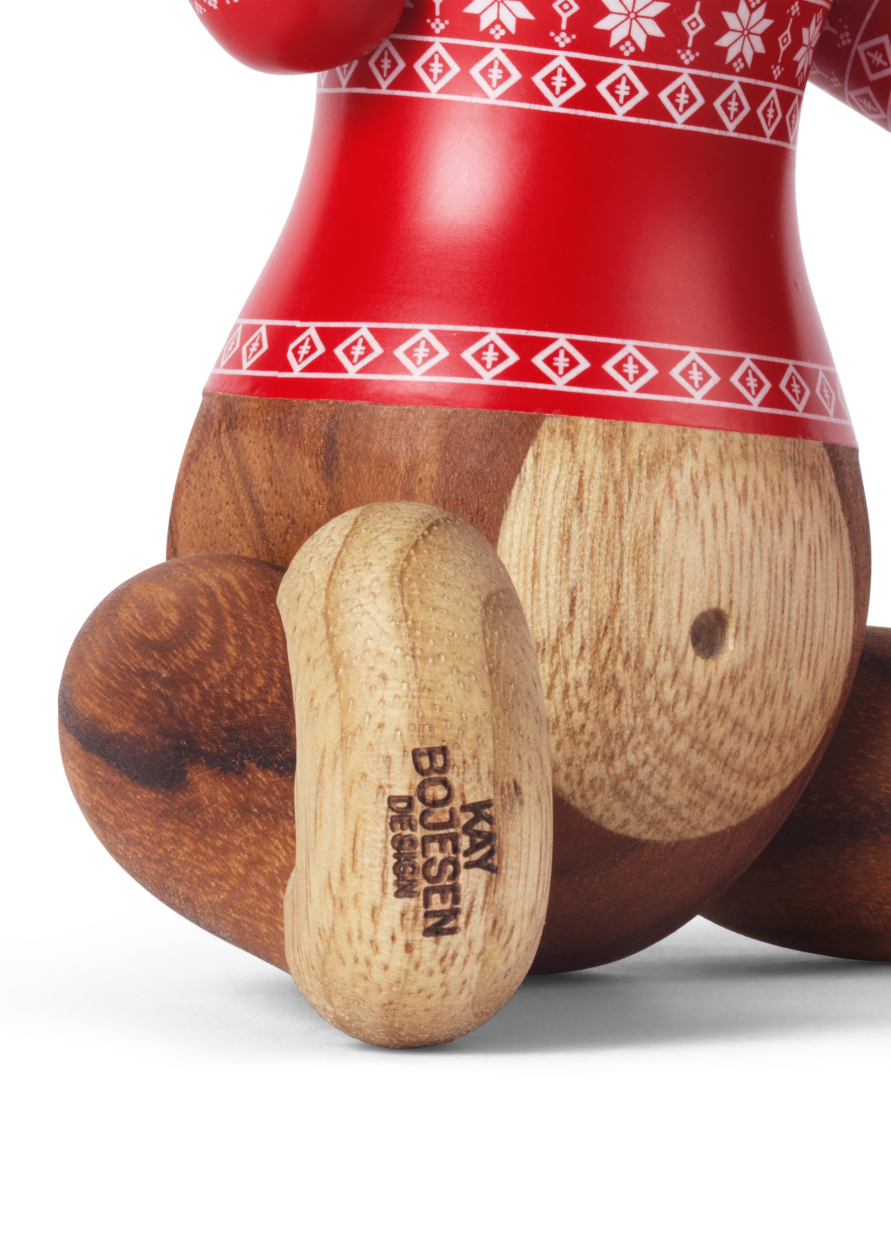 Christmas Jumper Monkey 2024 small from Kay Bojesen in Teak/Limba color, made of Wood