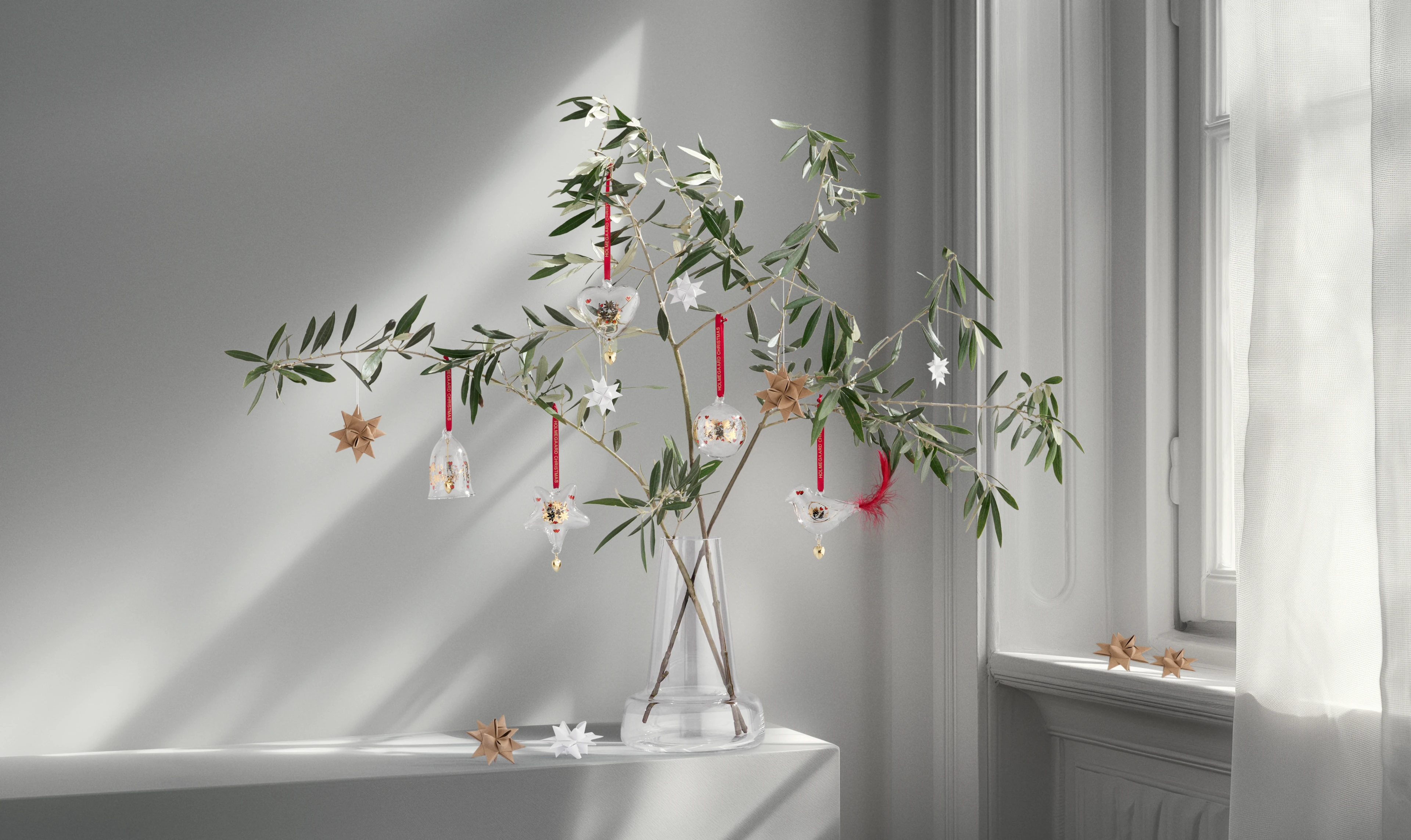 Årets Julfågel 2024 liten från Holmegaard i färgen Klar, tillverkad av Glas