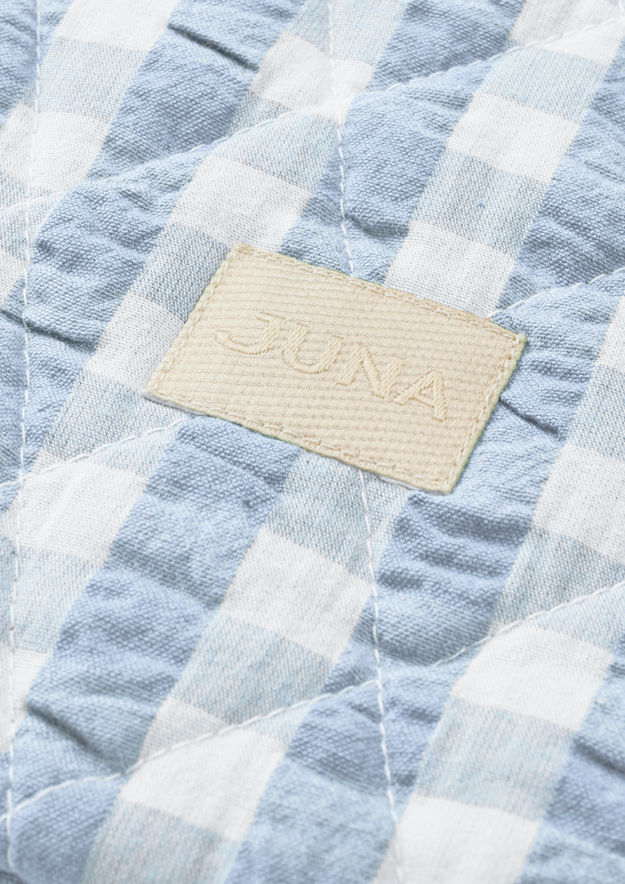 Pondus Computer sleeve 38x28 cm from JUNA in Light blue/White color, made of Cotton