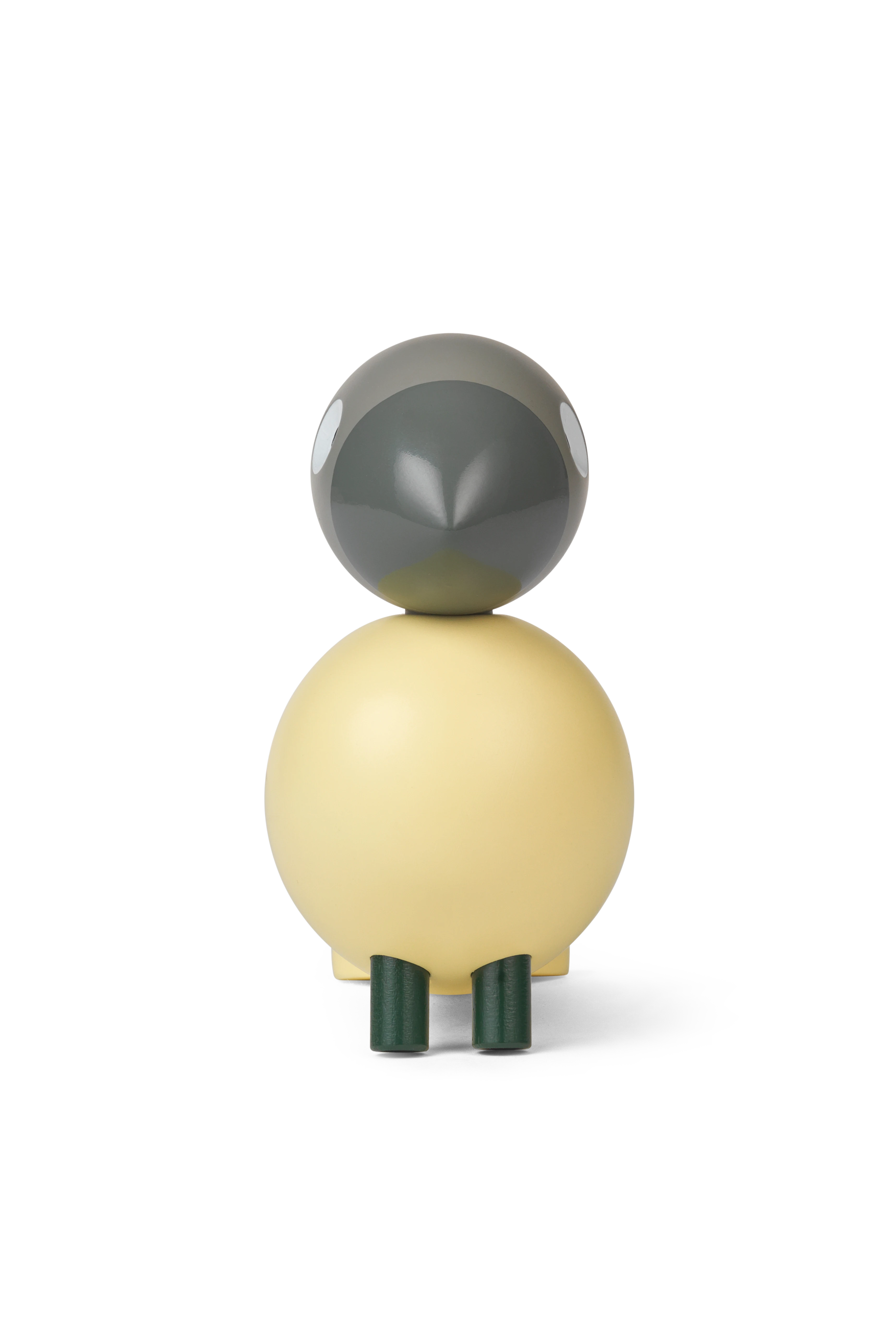 Bella Year Bird 2025 H12.5 cm von Kay Bojesen in der Farbe Creme/Grau, hergestellt aus Holz
