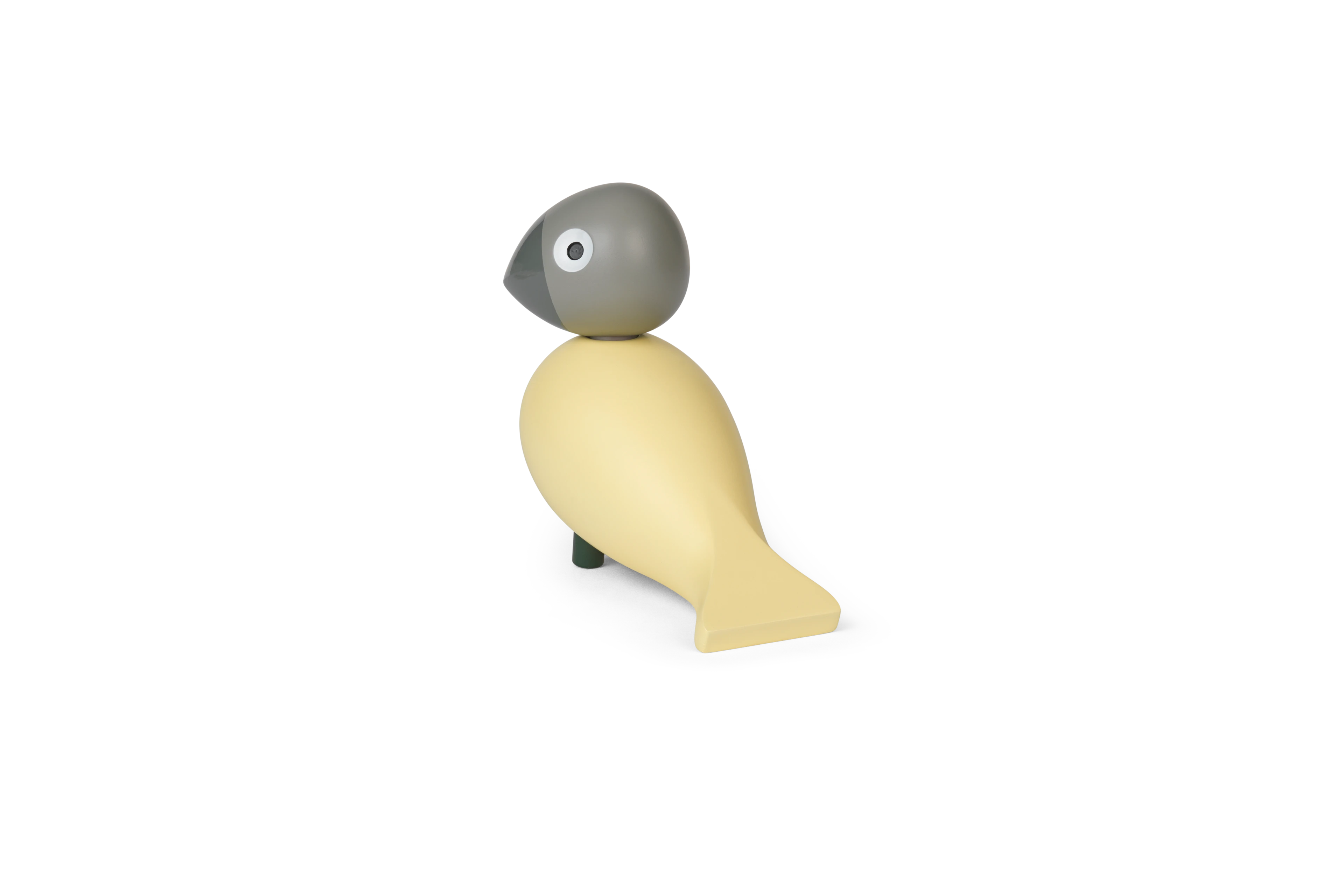 Bella Year Bird 2025 H12.5 cm from Kay Bojesen in Cream/Grey color, made of Wood