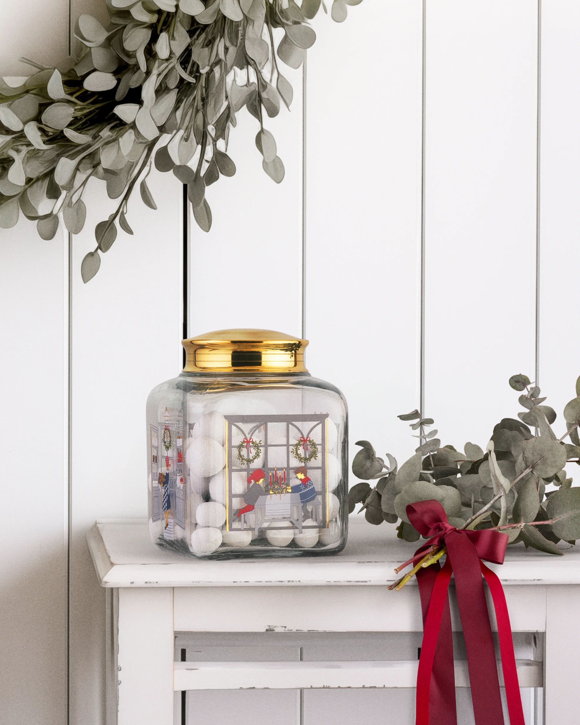 Biscuit jar 2024 H16 from Holmegaard in Multi color, made of Glass