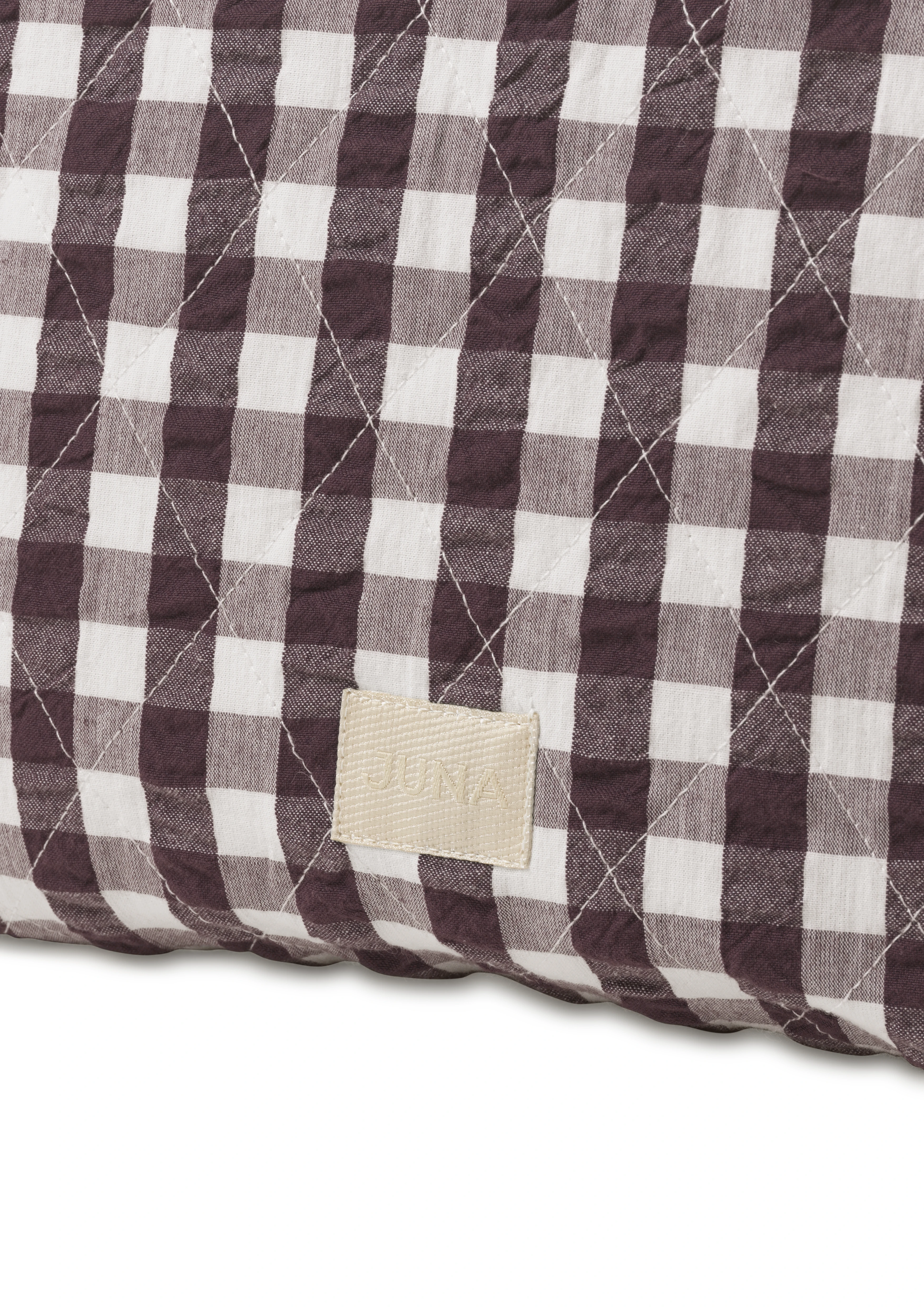 Karla Toilet bag 30x10x20 cm från JUNA i färgen Choklad/Vit, tillverkad av Bomull