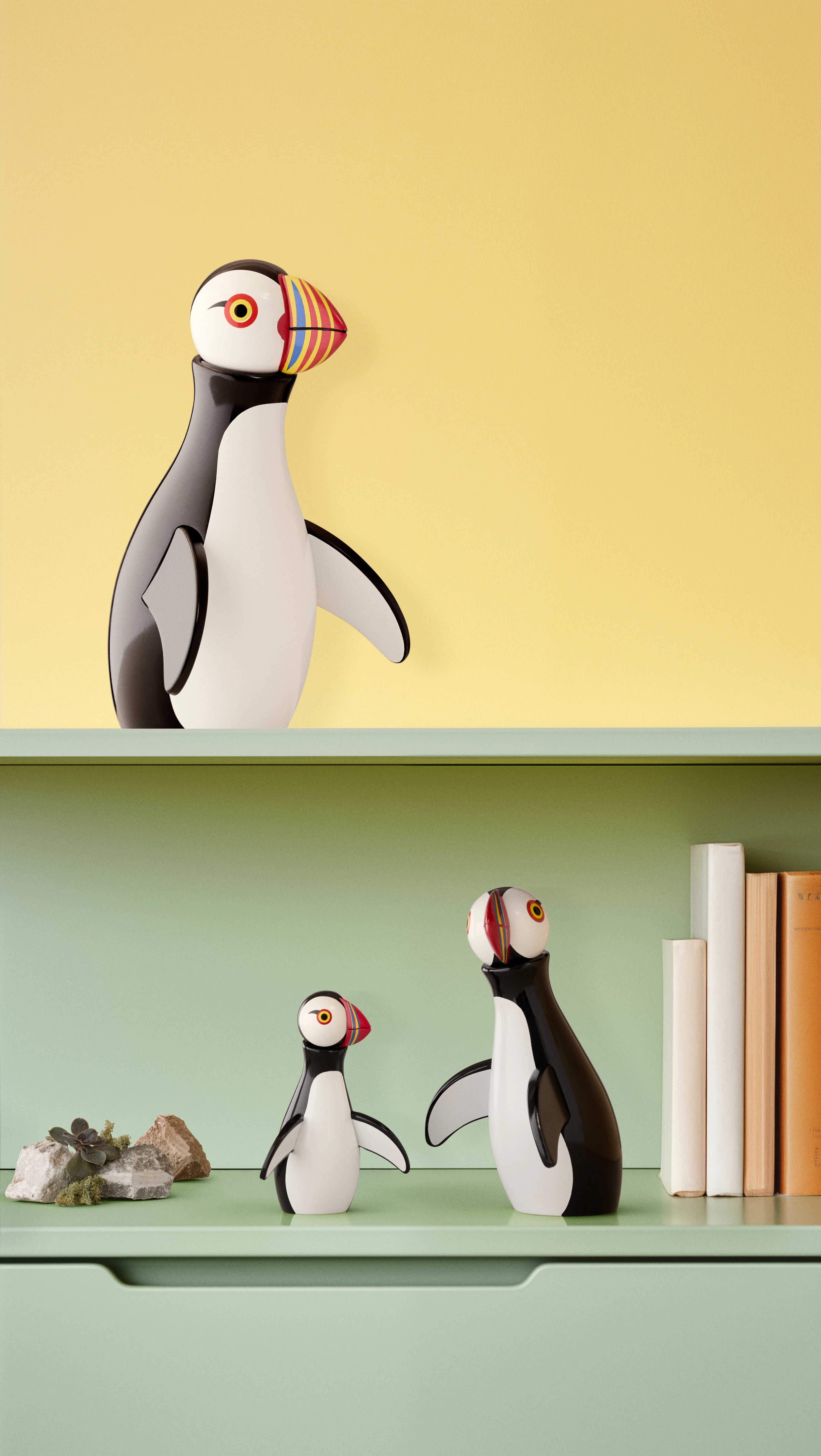 Puffin H13.5 cm from Kay Bojesen in Multi color, made of Wood