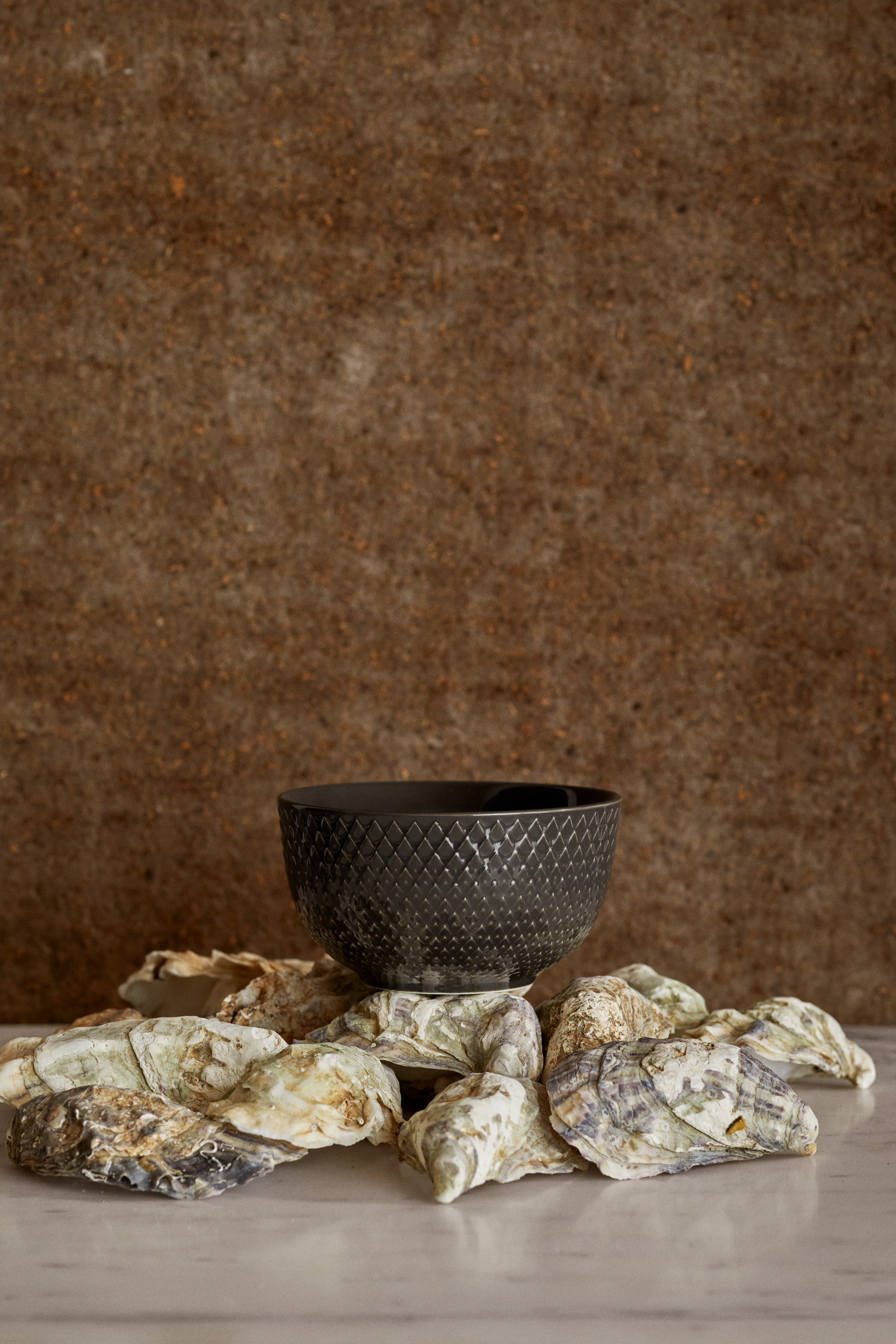 Bowl Ø11 cm from Lyngby Porcelæn in Slate color, made of Ceramics