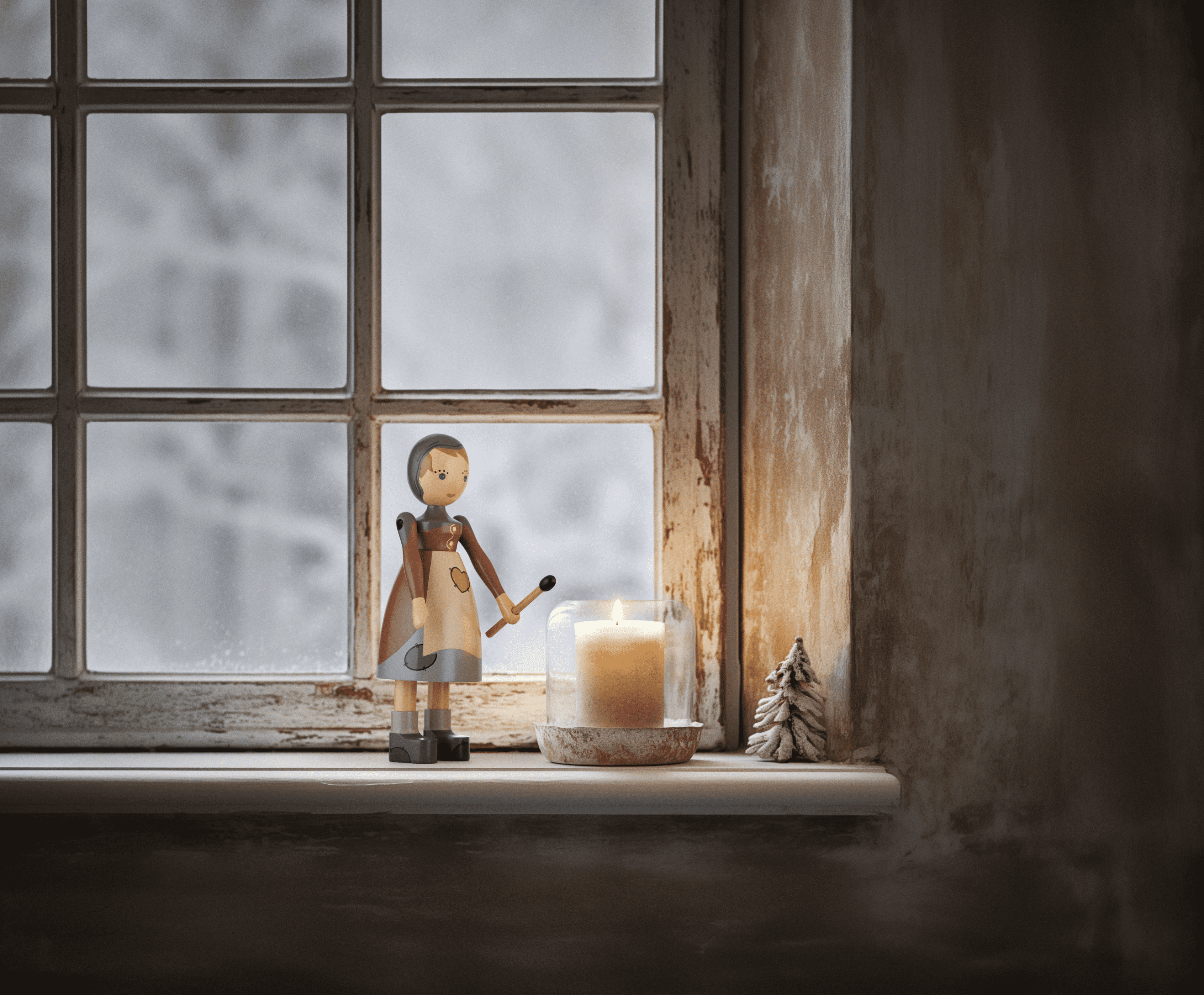 Kay Bojesen The Little Match Girl H14.5 in Multi