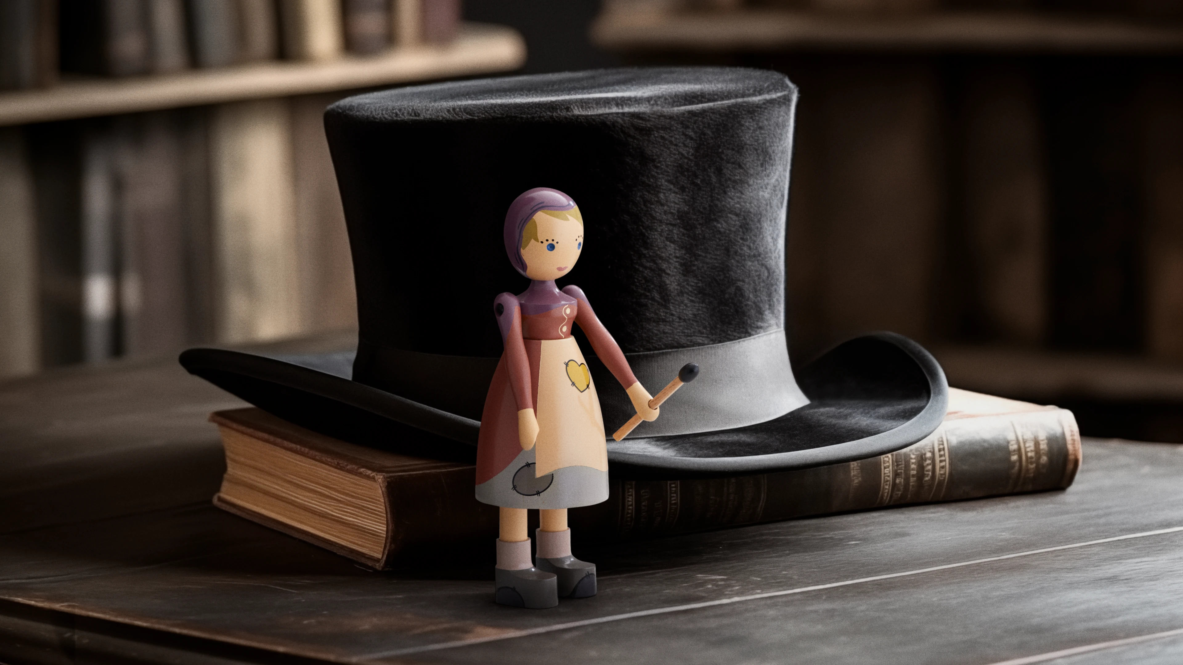 The Little Match Girl H14.5 from Kay Bojesen in Multi color, made of Wood