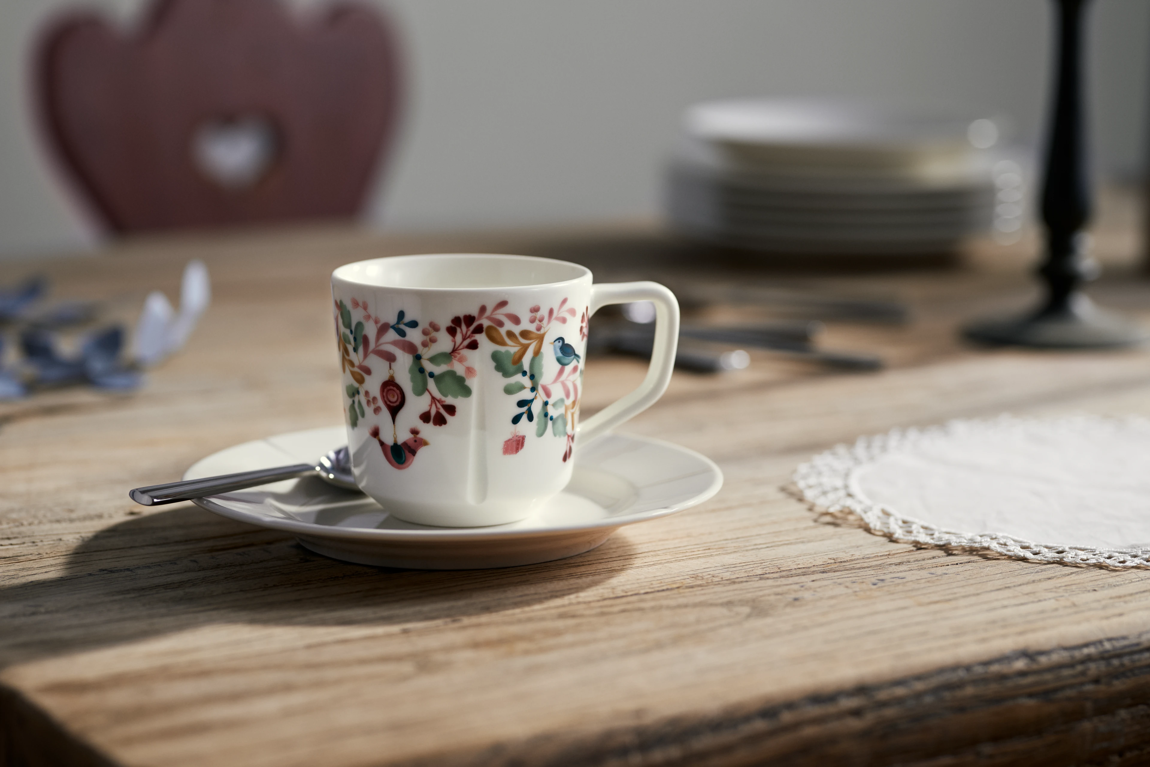 Mug 30 cl from Rosendahl in White w. deco color, made of Ceramics