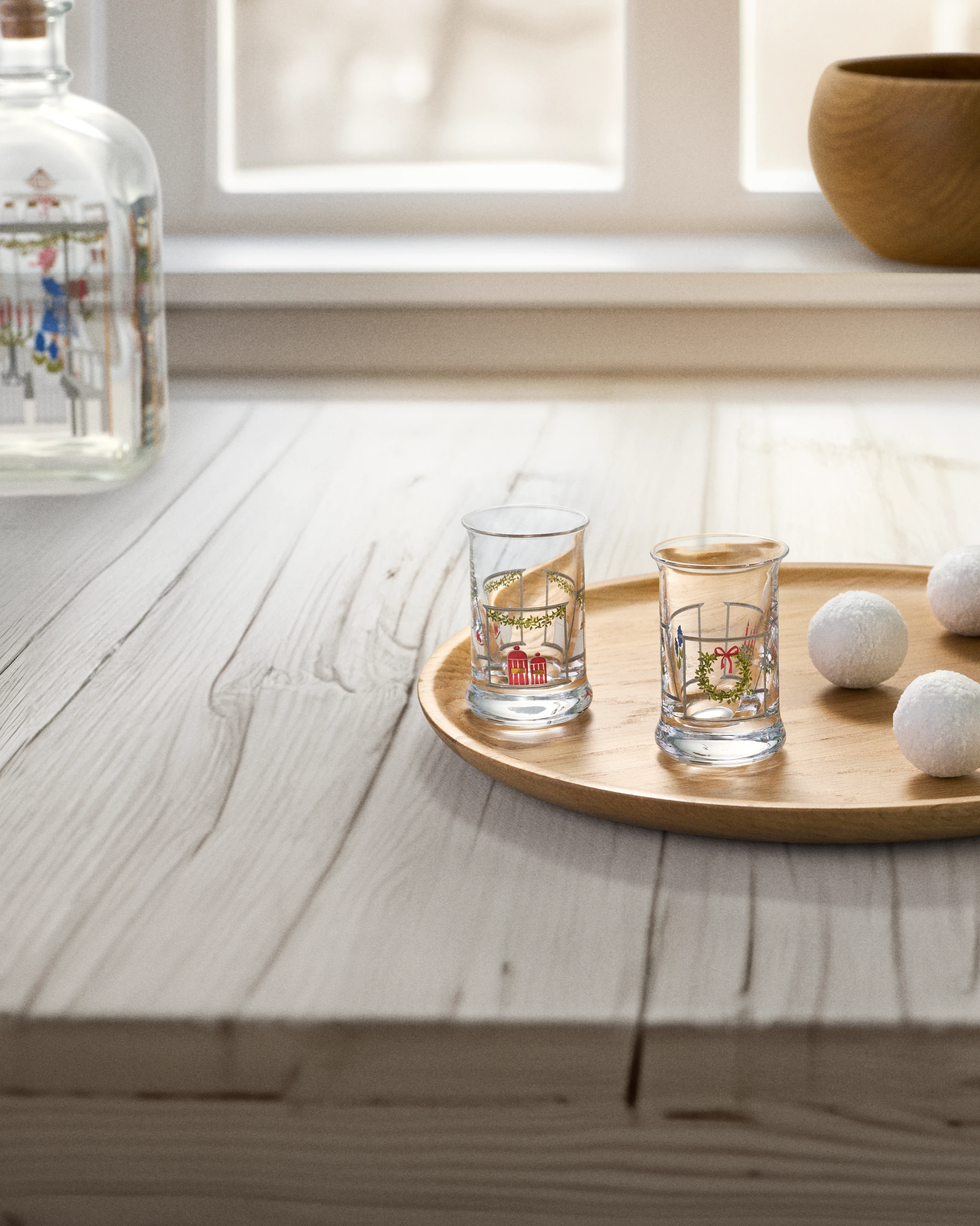 Juledrammeglass 2024 3 cl 2 stk. fra Holmegaard i fargen Multi, laget av Glass