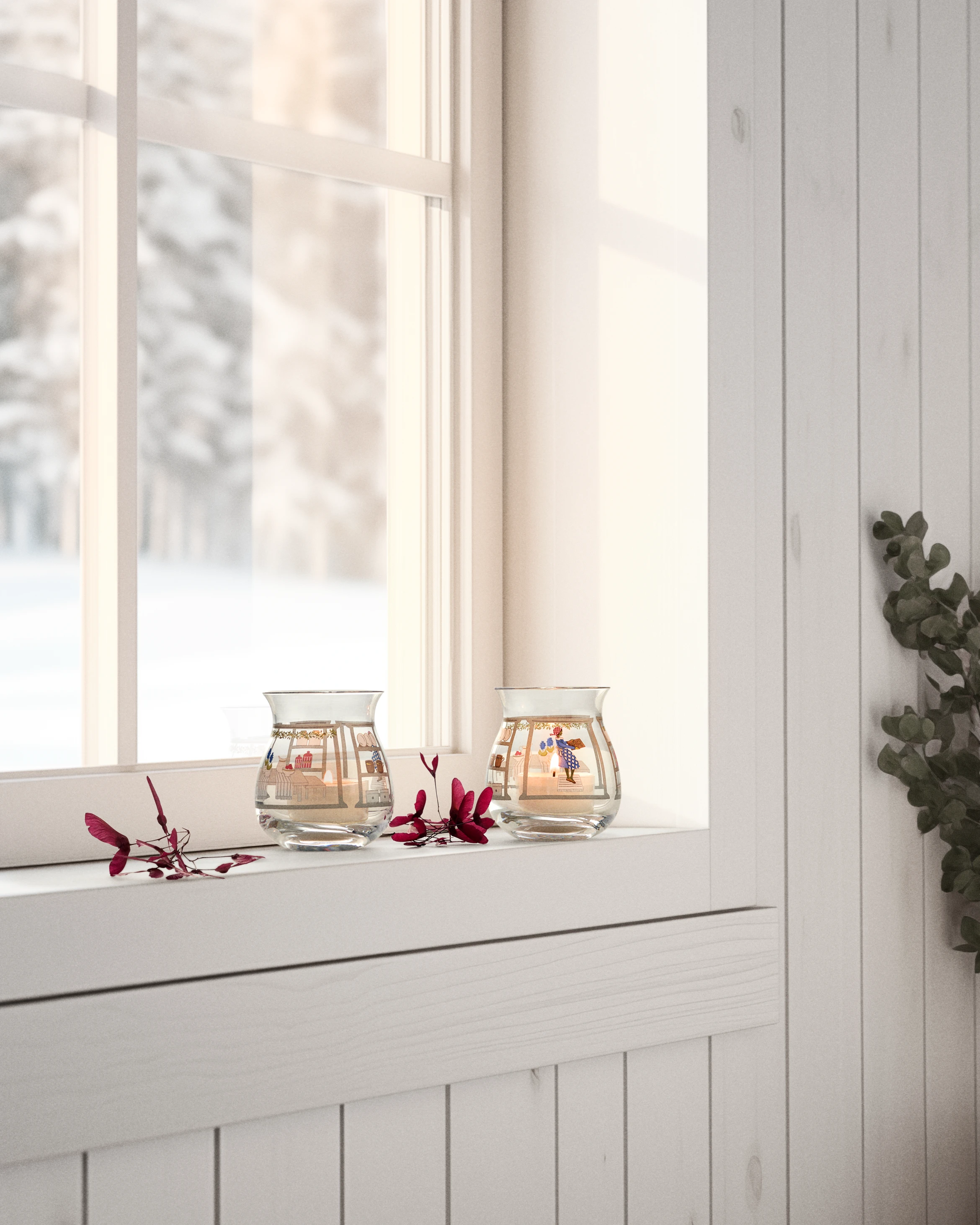 Julelyslykt 2024 H7.5 2 stk. fra Holmegaard i fargen Multi, laget av Glass