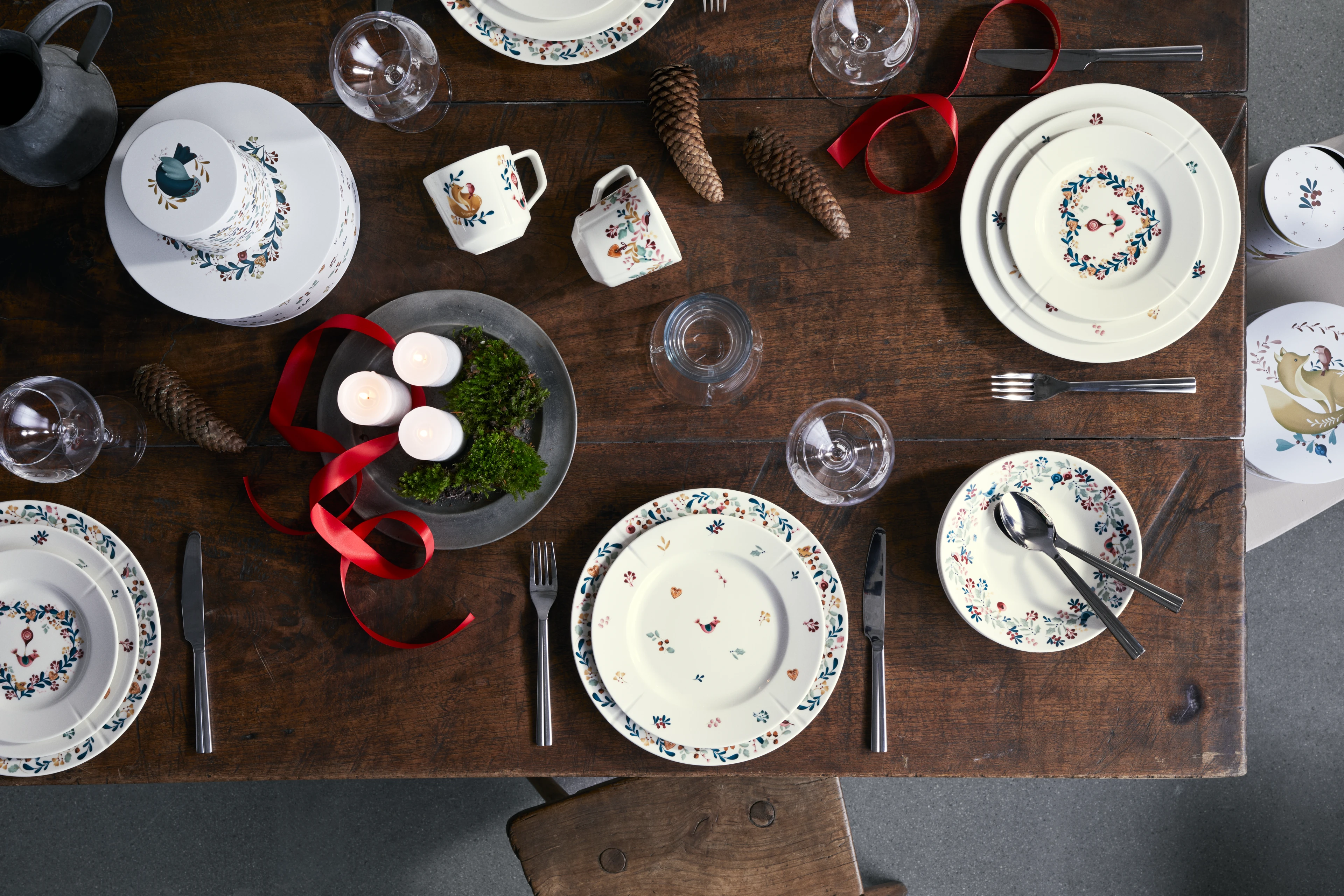 Plate Ø19.5 cm from Rosendahl in White w. deco color, made of Ceramics