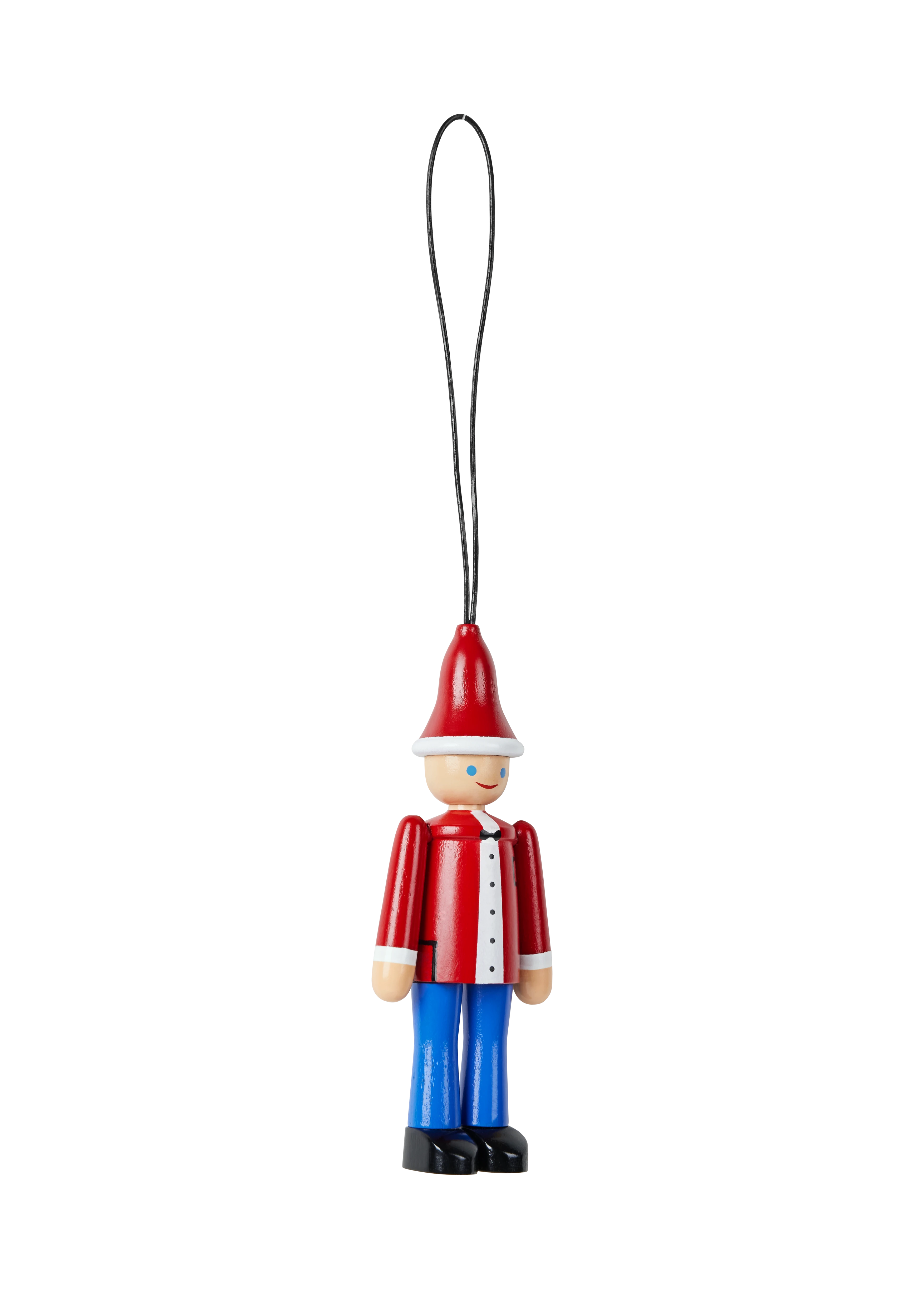 Christmas decorations, Christmas Ole & Christmas Lise from Kay Bojesen in Red/Blue/White color, made of Wood