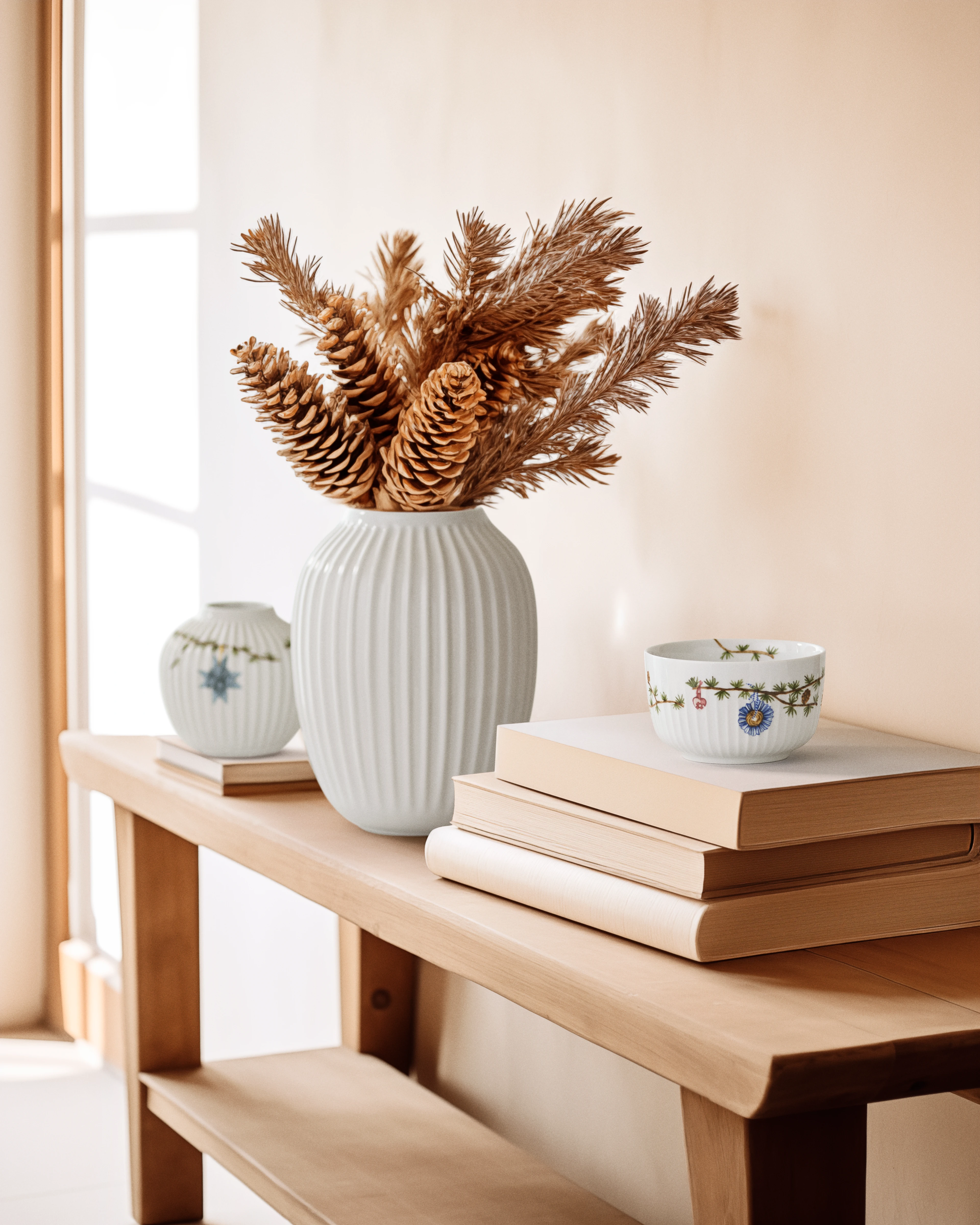 Special Edition Bowl Ø12 cm from Kähler  in White w. deco color, made of Ceramics