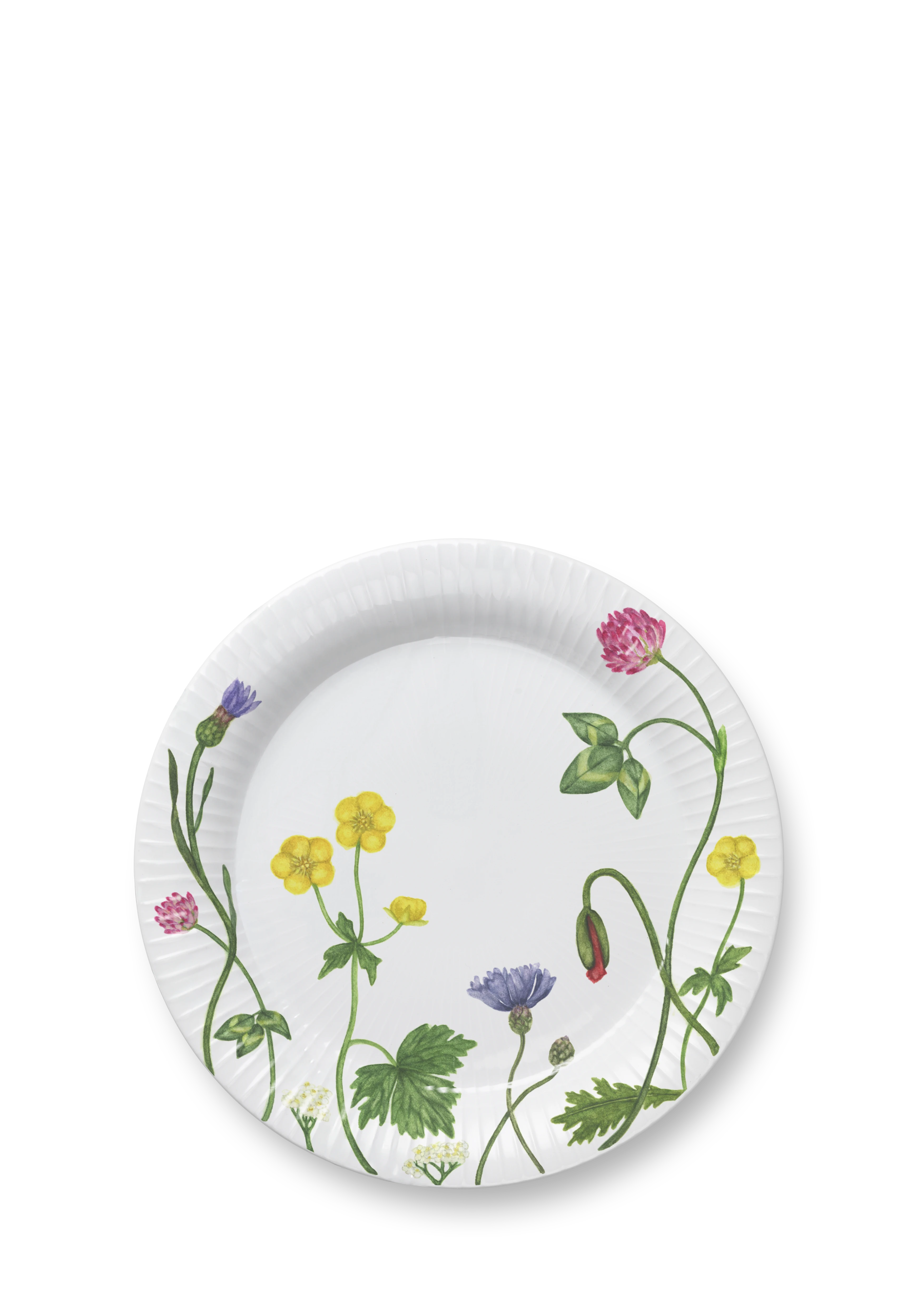 Teller Ø22 cm von Kähler in der Farbe Wild flowers, hergestellt aus Keramik