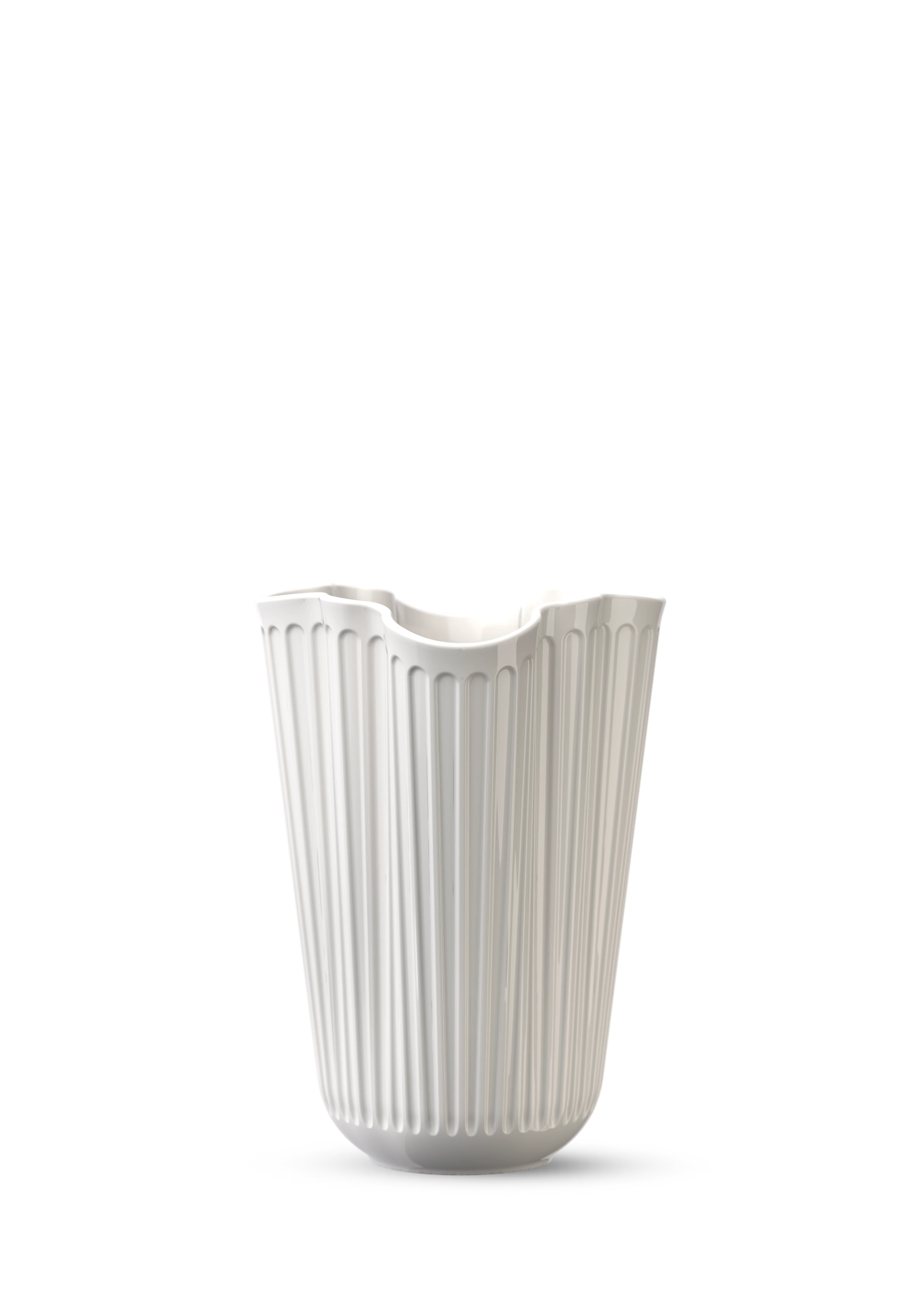 Unfold Vase H16.5 cm fra Kähler i farven Hvid, lavet af Keramik