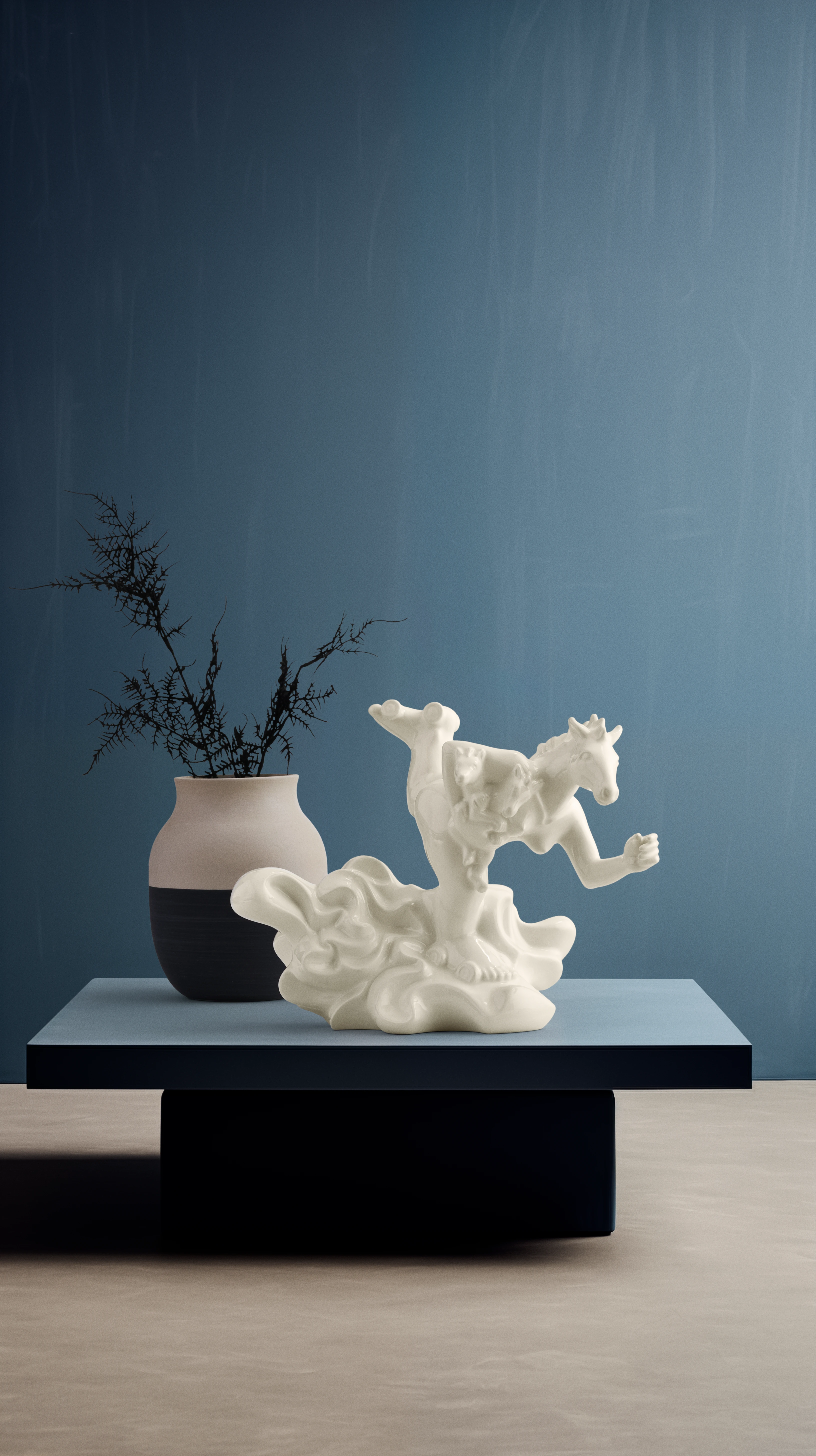 Love in Motion from Kähler  in White color, made of Ceramics