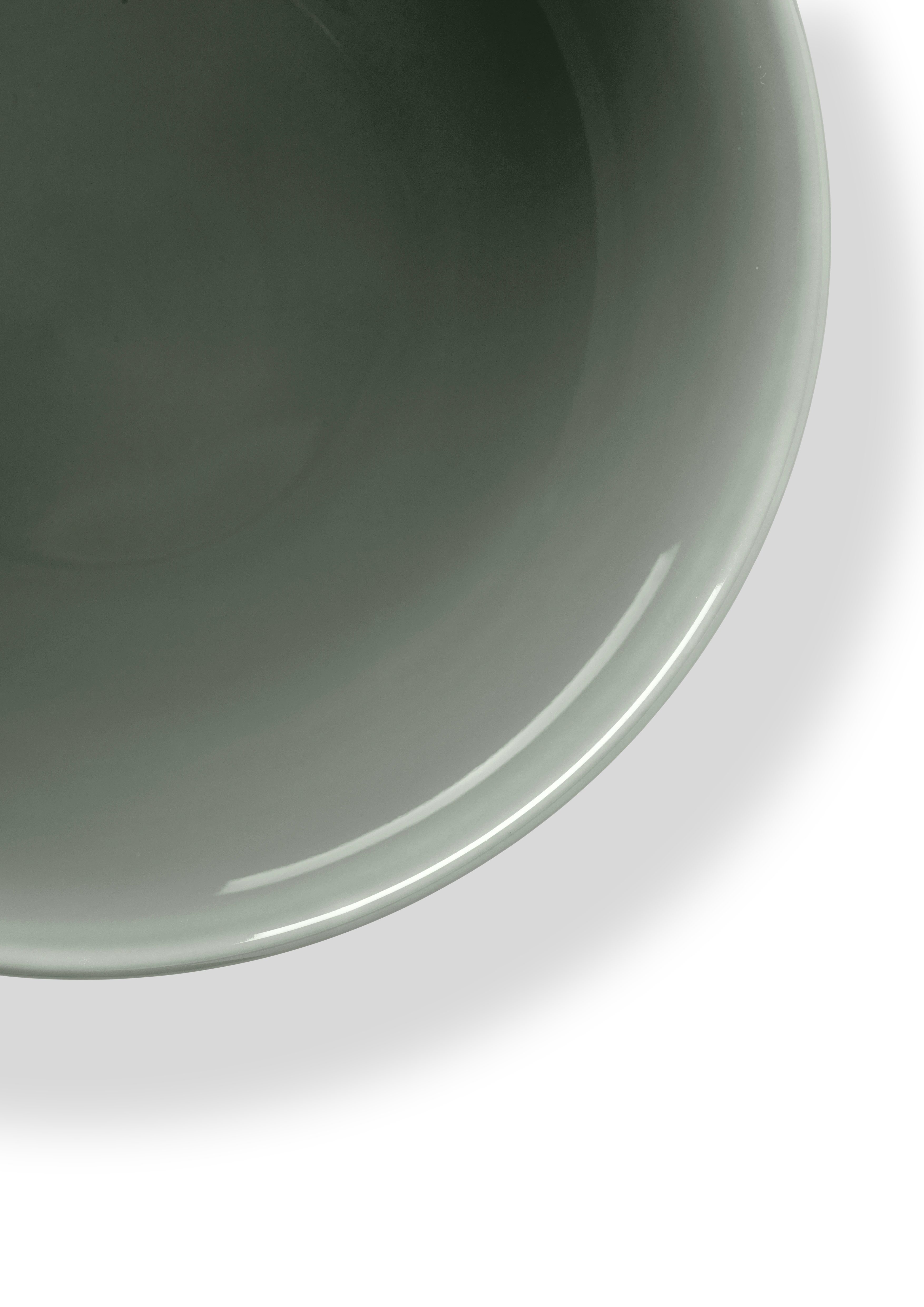 Bowl Ø13 cm from Lyngby Porcelæn in Moss color, made of Ceramics
