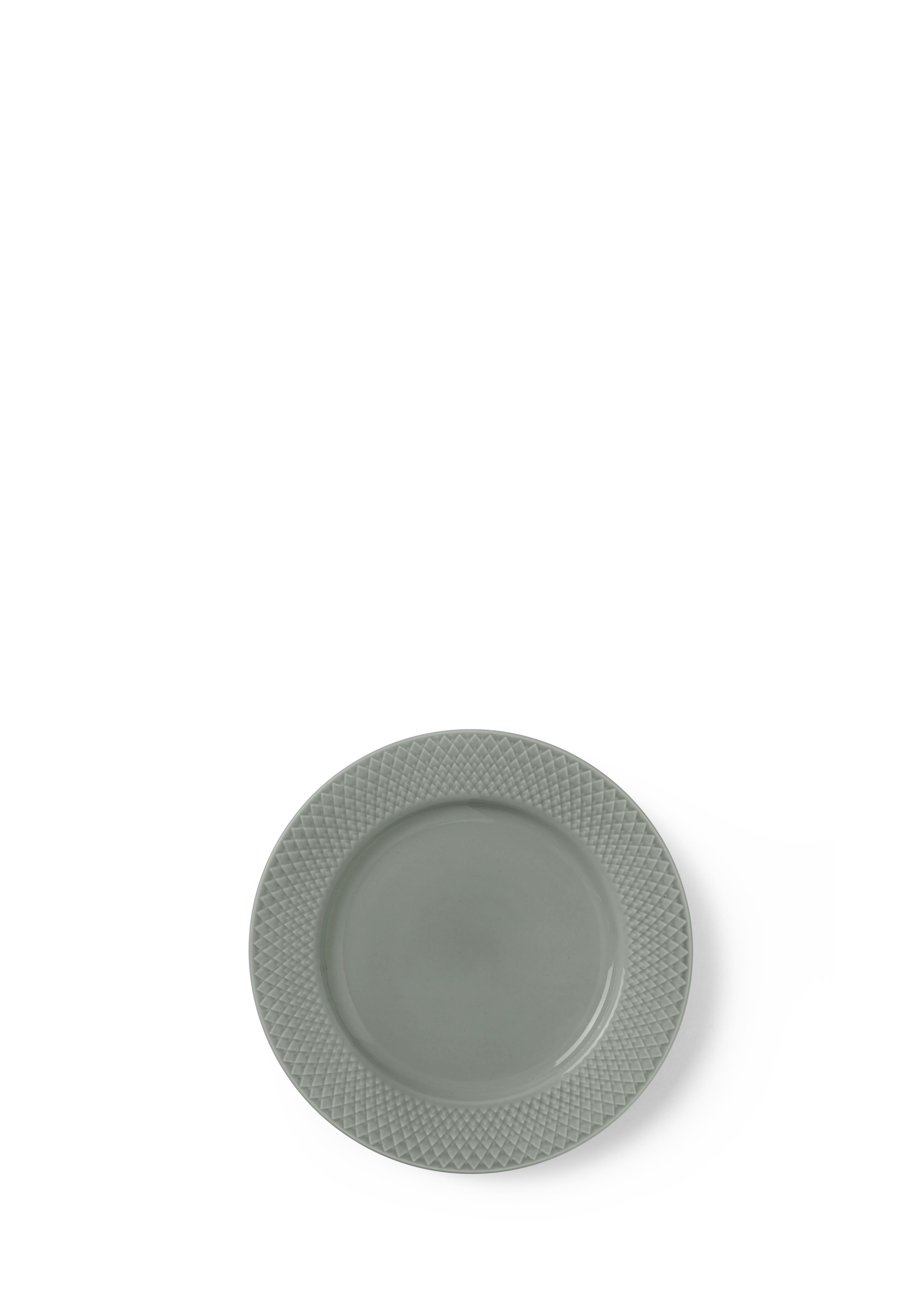 Frokosttallerken Ø21 cm fra Lyngby Porcelæn i farven Moss, lavet af Keramik