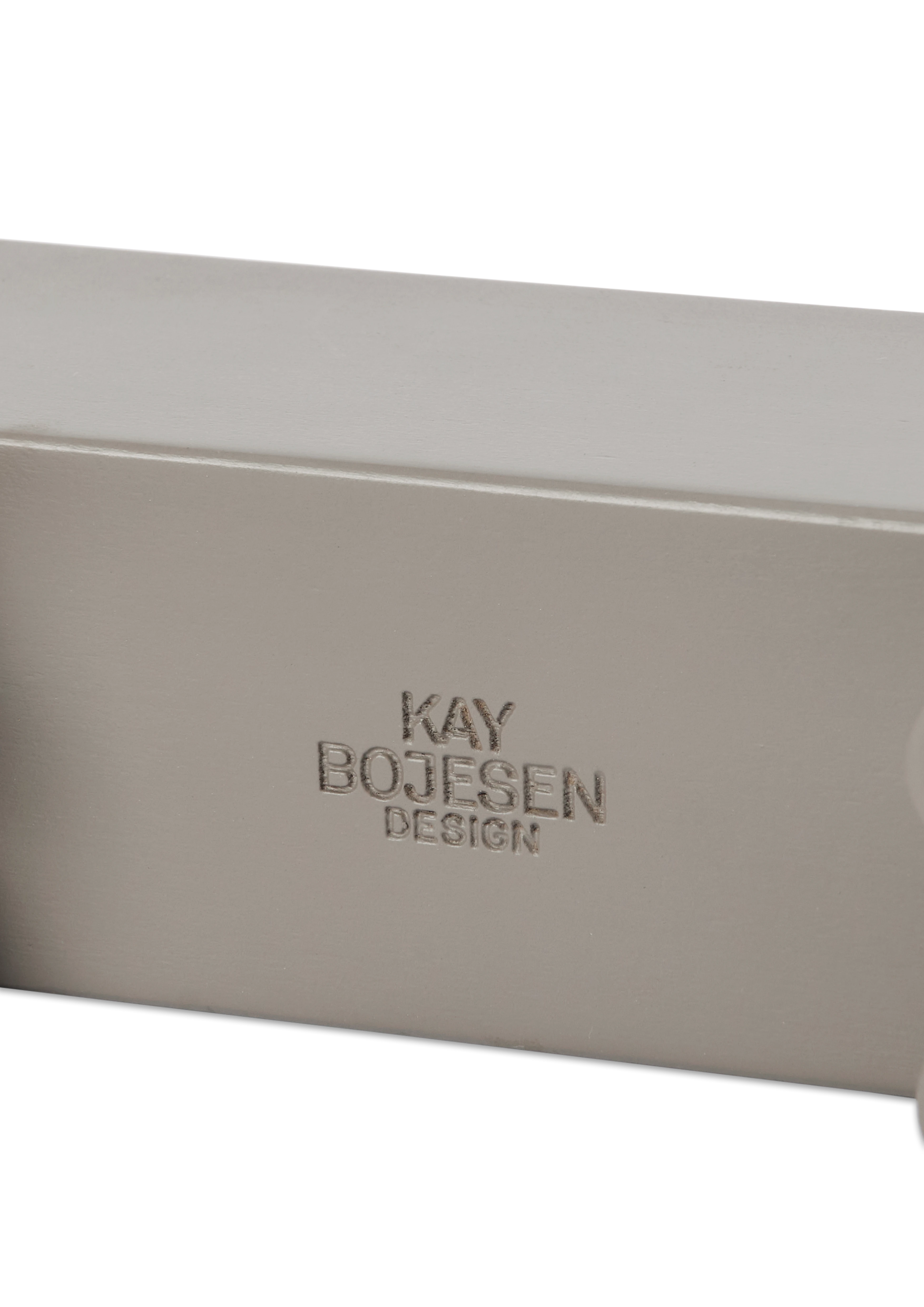 Hippo H9 cm from Kay Bojesen in Grey color, made of Wood