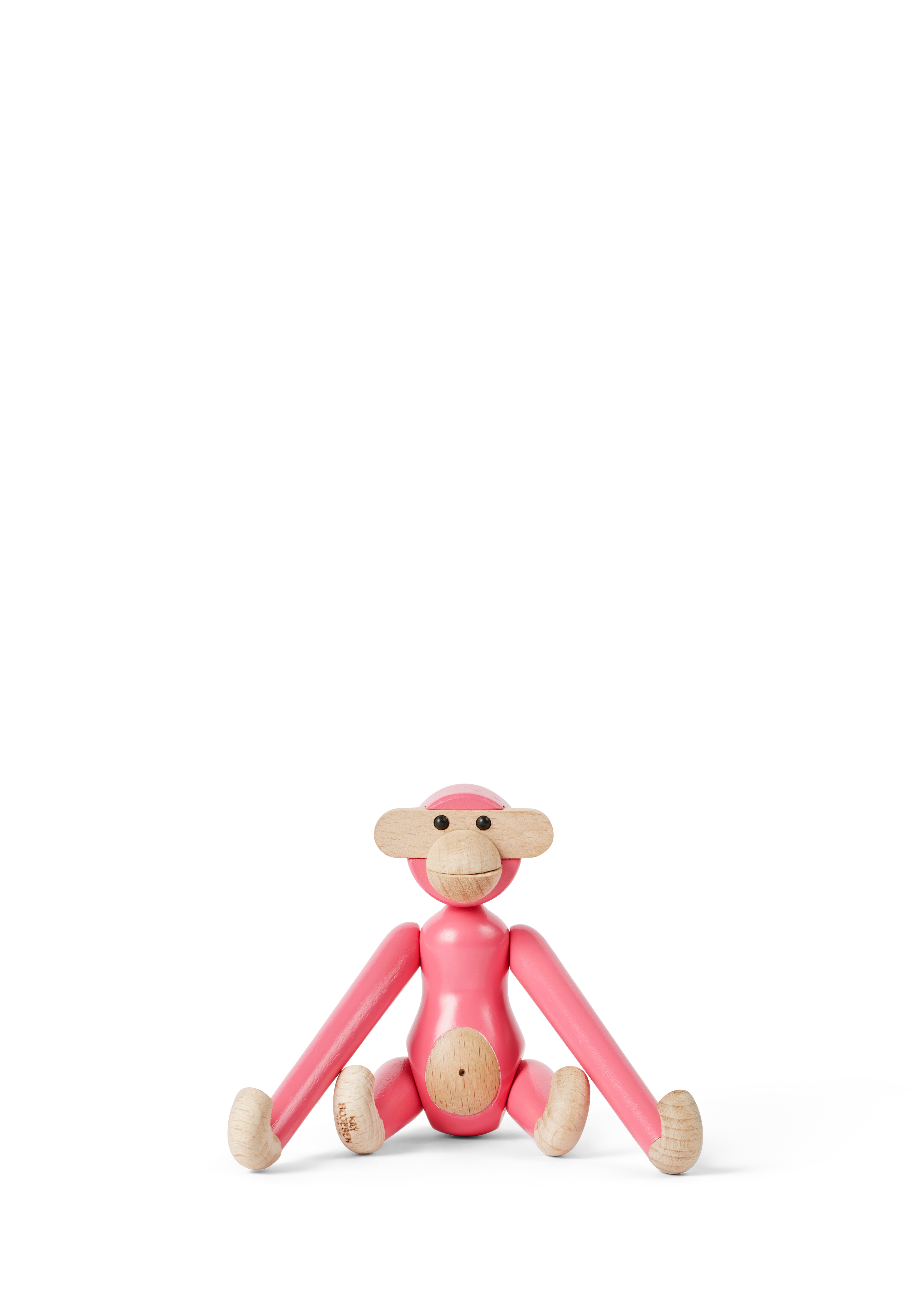 Apa mini från Kay Bojesen i färgen Rosa, tillverkad av Trä