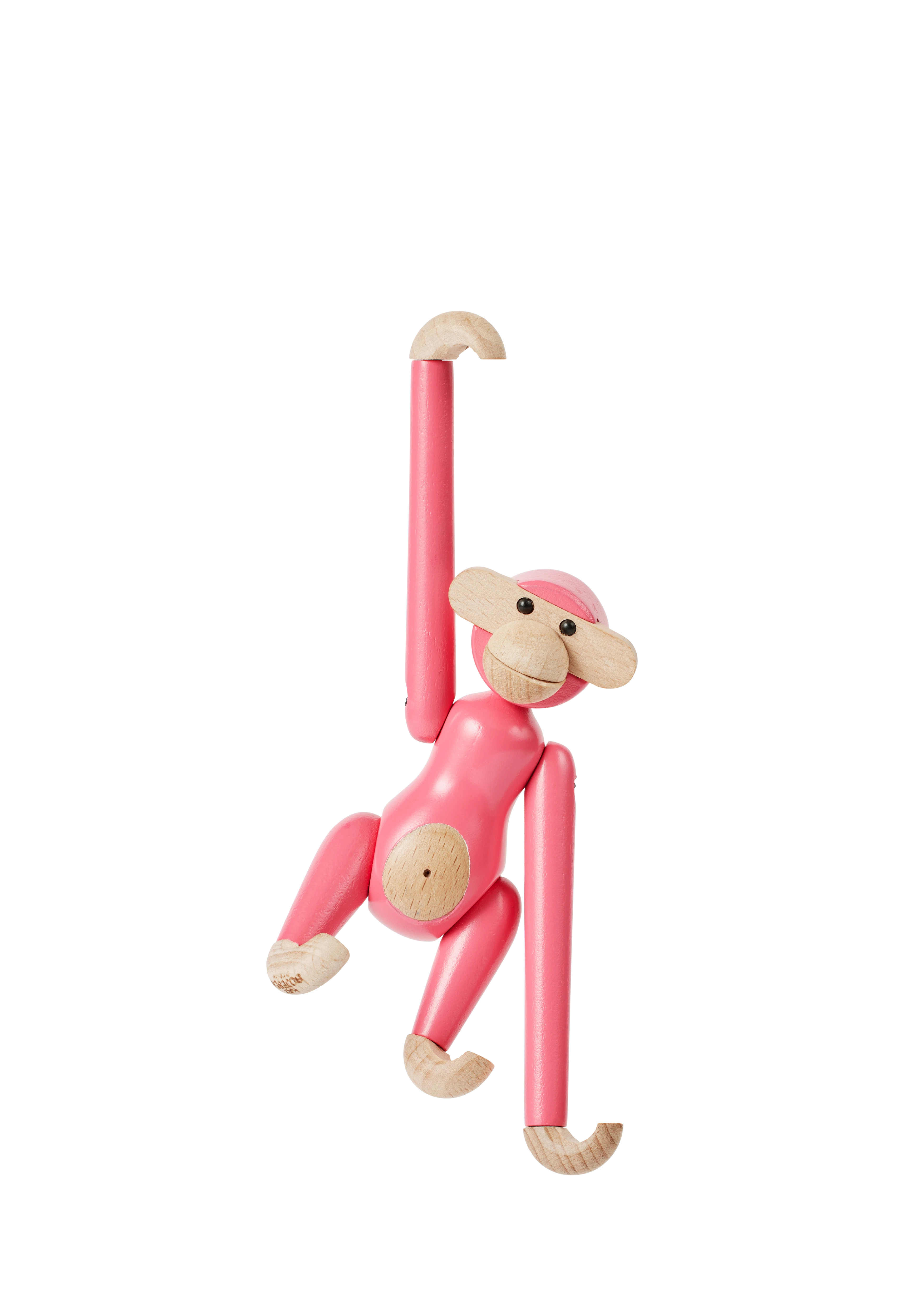 Monkey mini from Kay Bojesen in Pink color, made of Wood