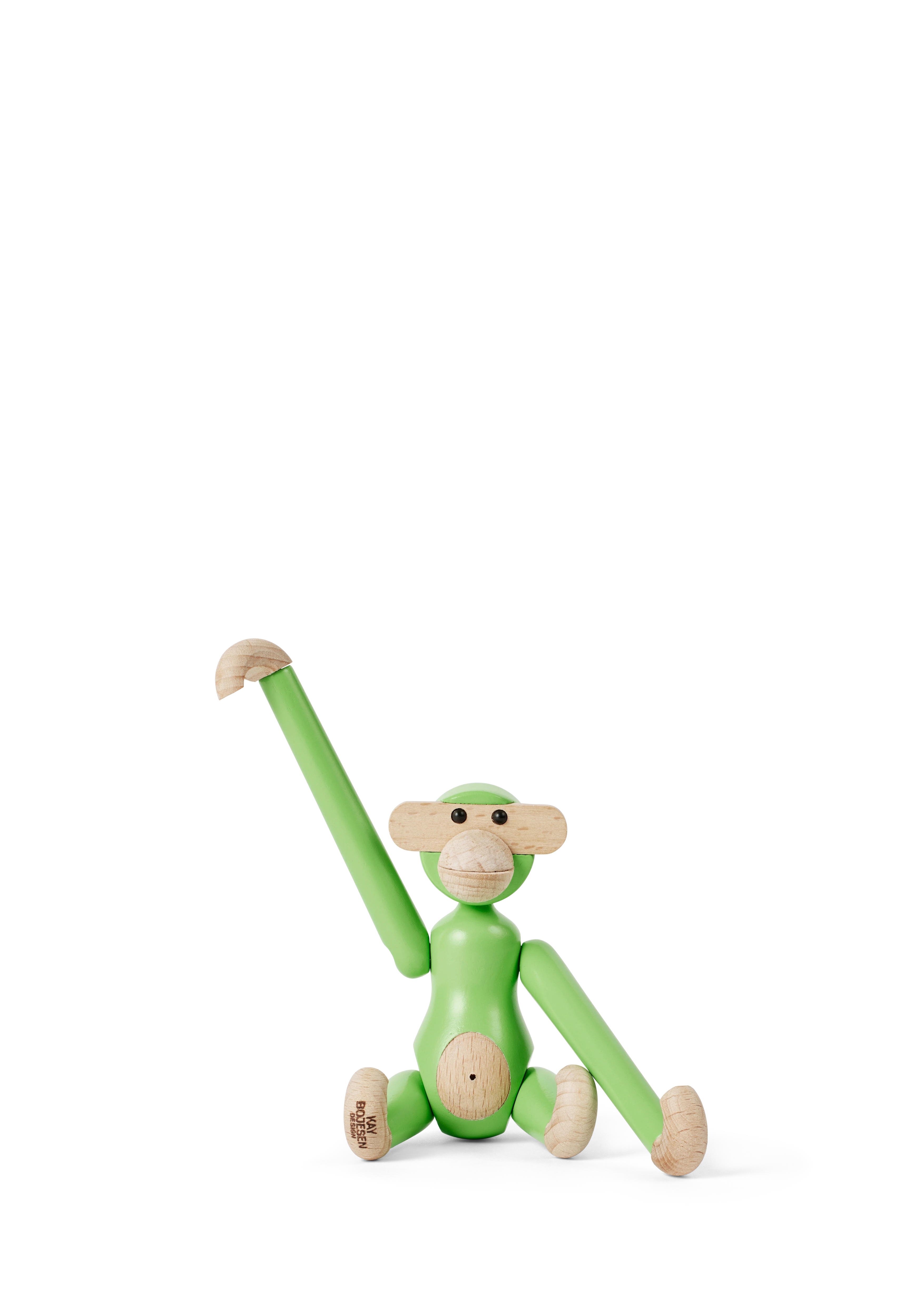 Monkey mini from Kay Bojesen in Light green color, made of Wood