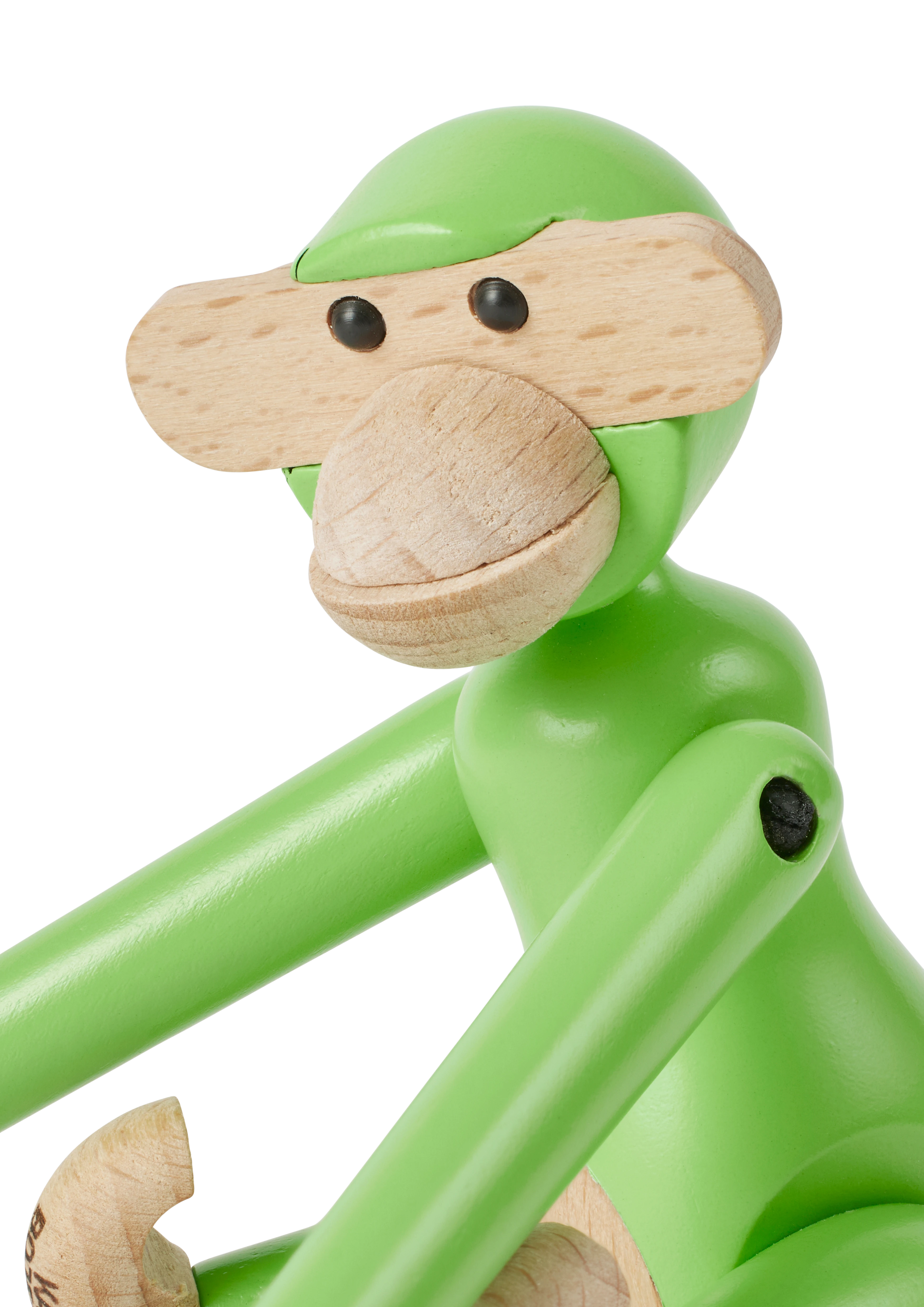 Monkey mini from Kay Bojesen in Light green color, made of Wood