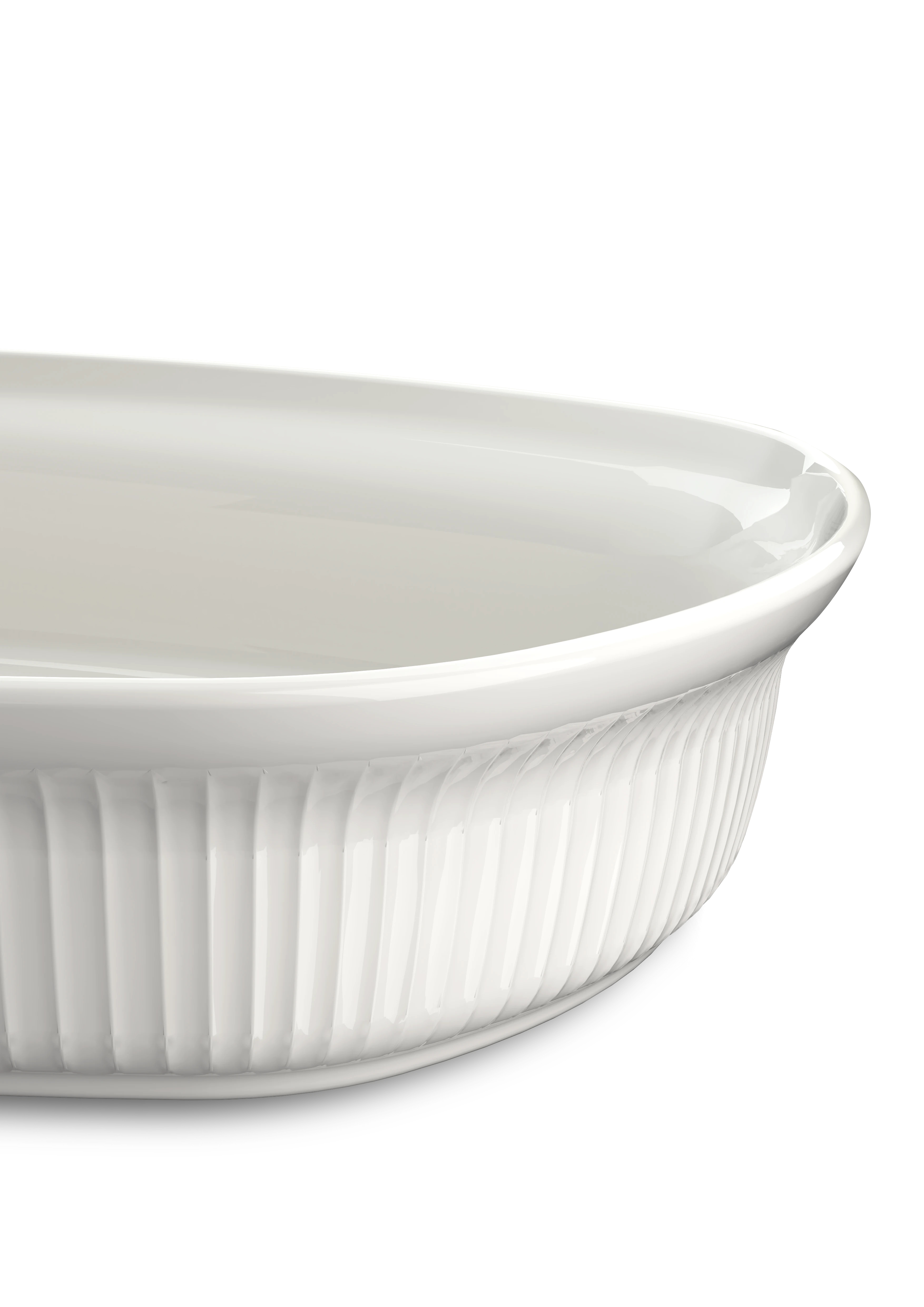 Ugnsfast form 32x24 cm från Kähler i färgen Vit, tillverkad av Keramik