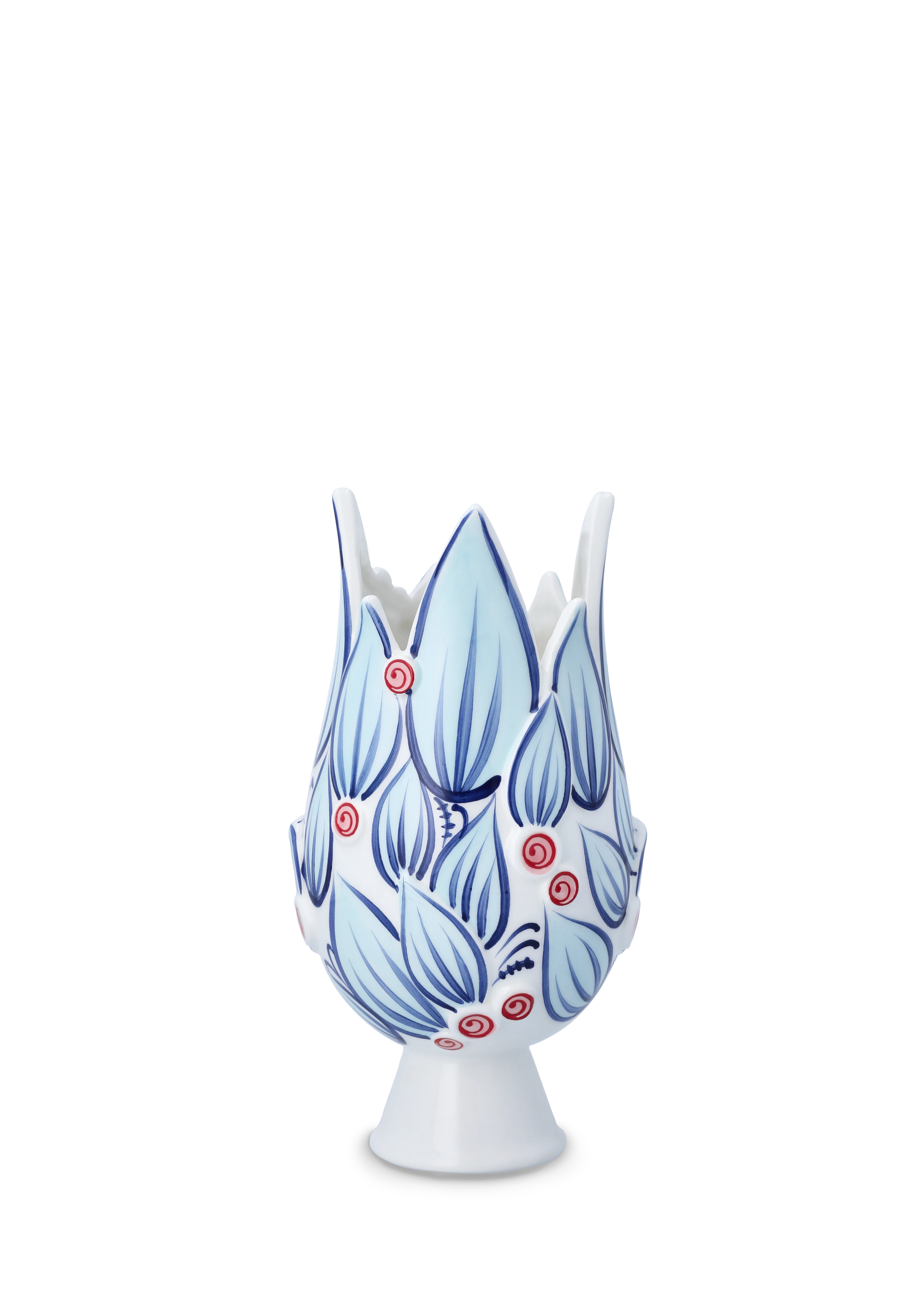 Vase H25 cm fra Bjørn Wiinblad i farven Blå, lavet af Keramik