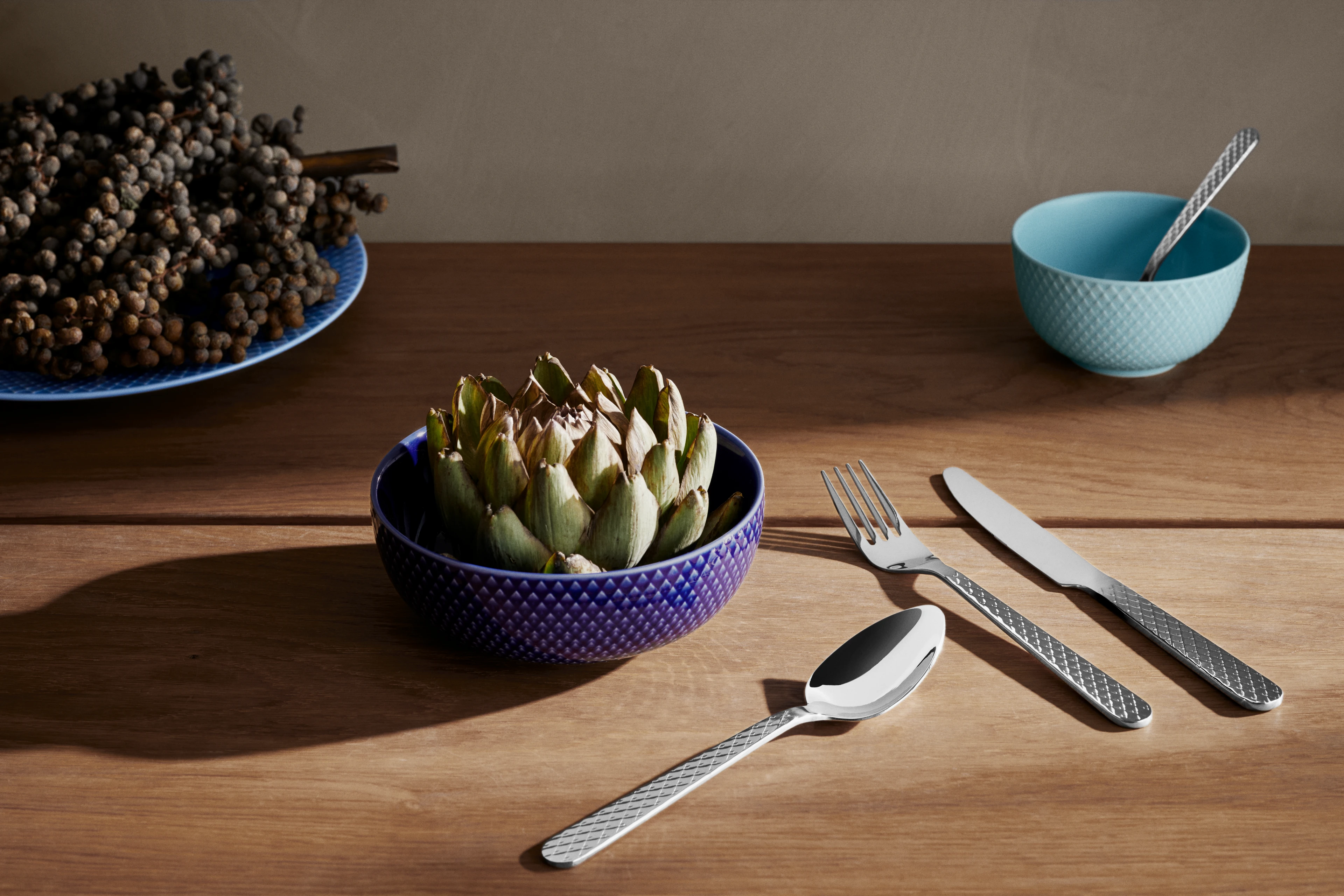 Bestickset 16 st. från Lyngby Porcelæn i färgen Stål, tillverkad av Metall