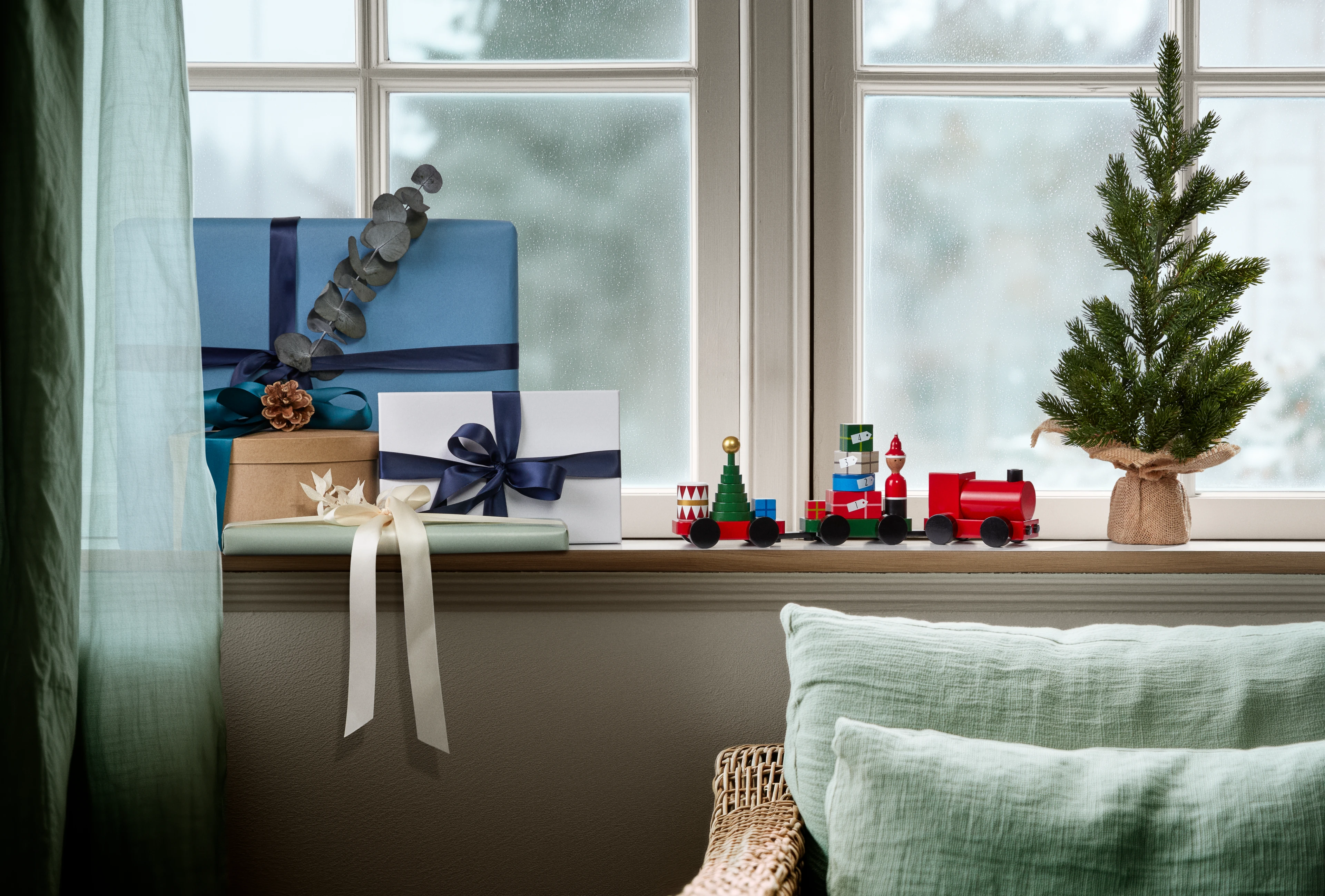 Kay Bojesen Christmas Train from Kay Bojesen in Red color, made of Wood