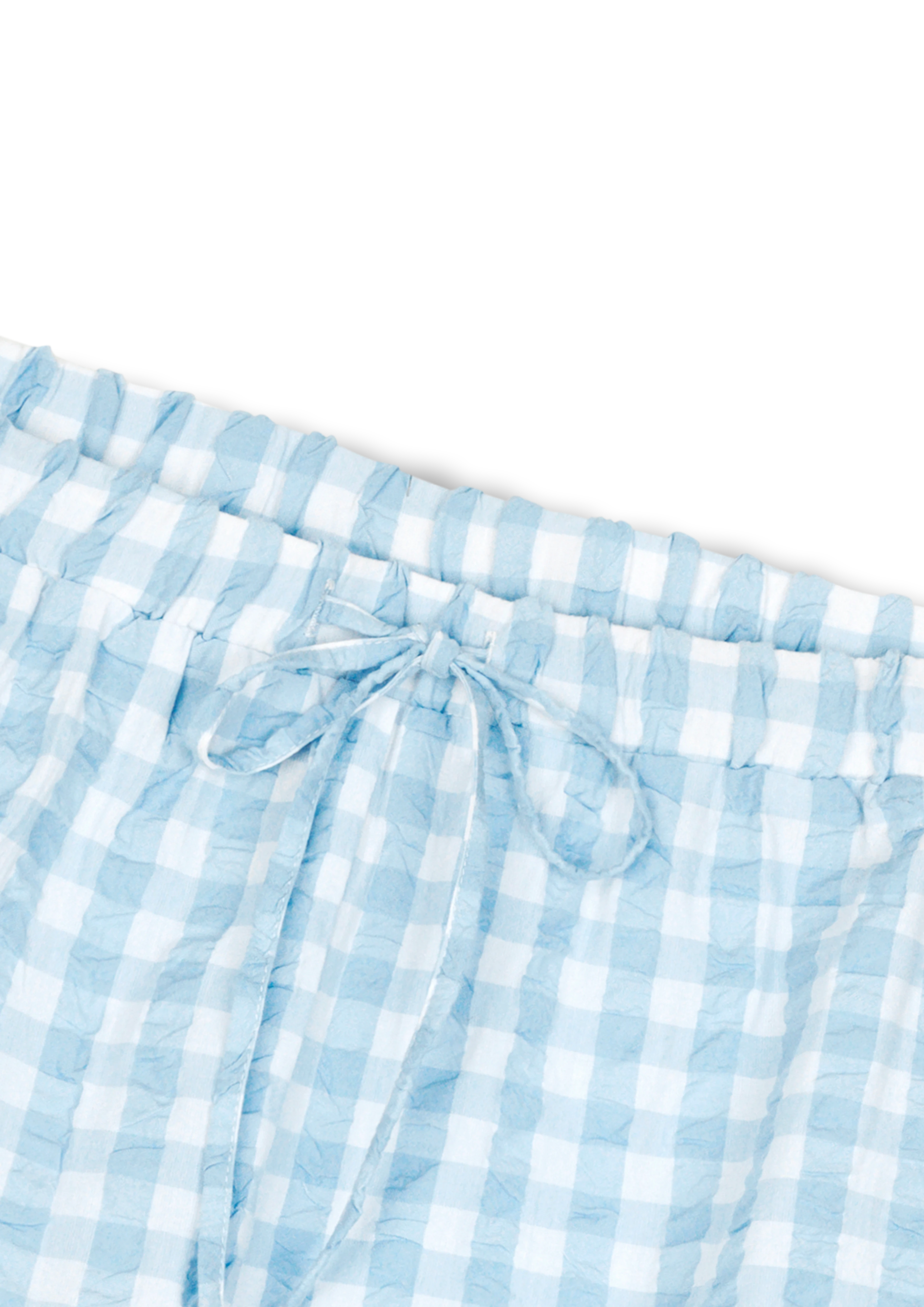 Barbara Pants S/M fra JUNA i fargen Lys blå/Hvit, laget av Bomull