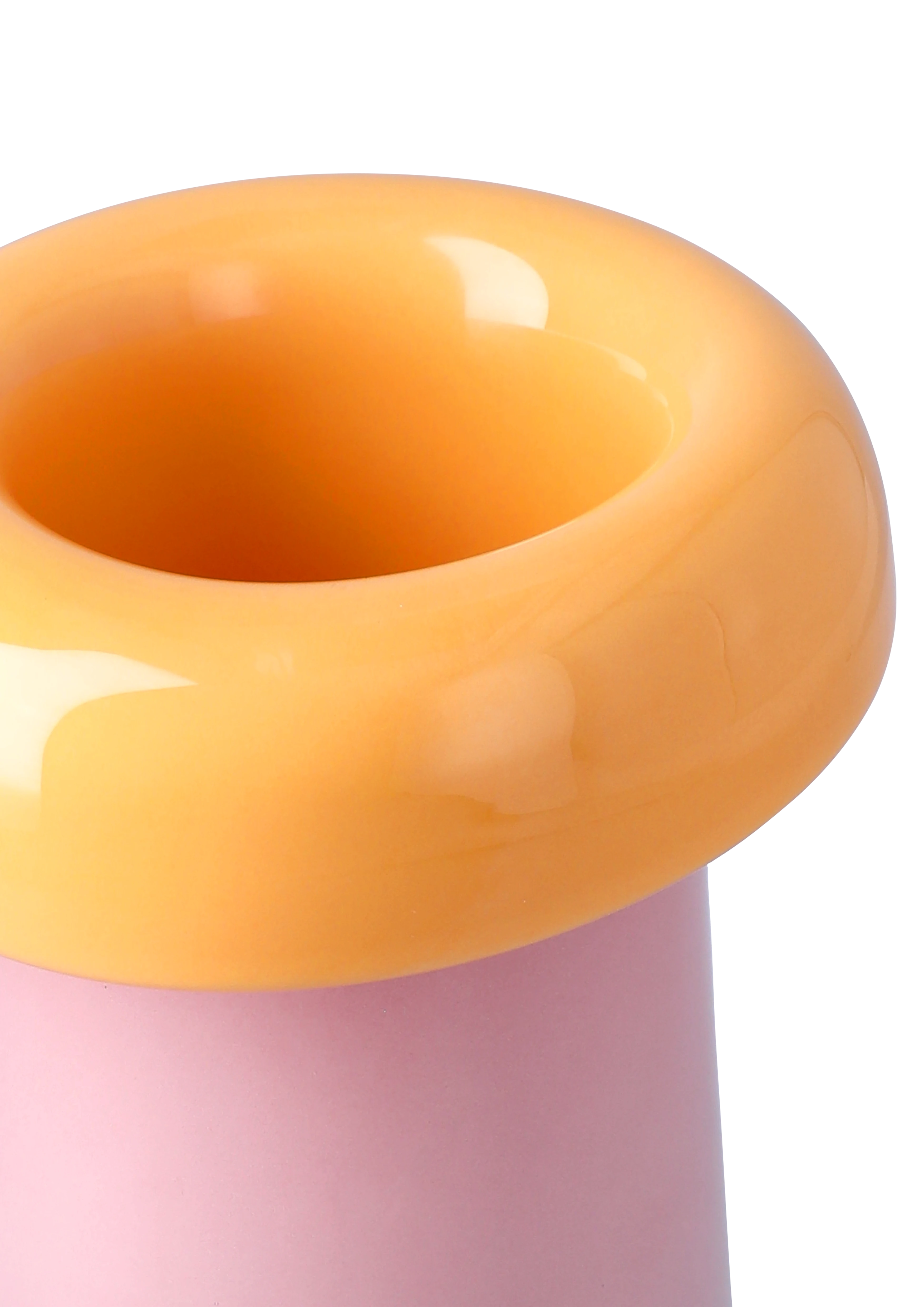 Vas H16.5 cm från Holmegaard i färgen Pink/Orange, tillverkad av Glas