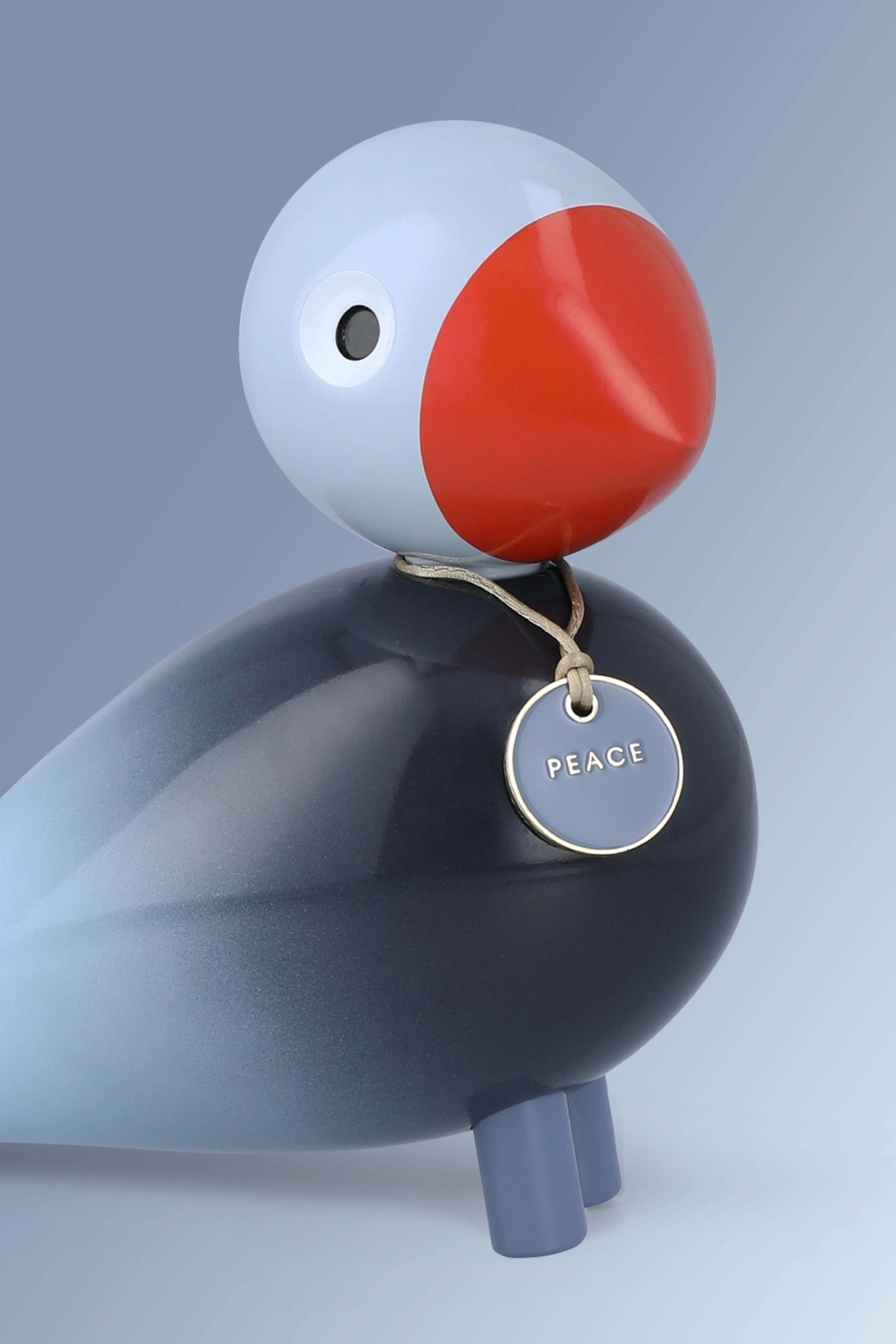 Peace Story Bird H15.5 cm from Kay Bojesen in Blue color, made of Wood